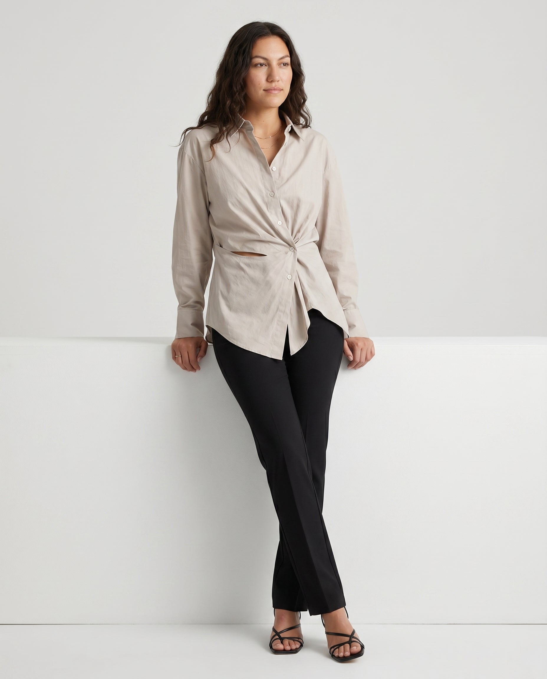 Effortless Button-Up Shirt Green