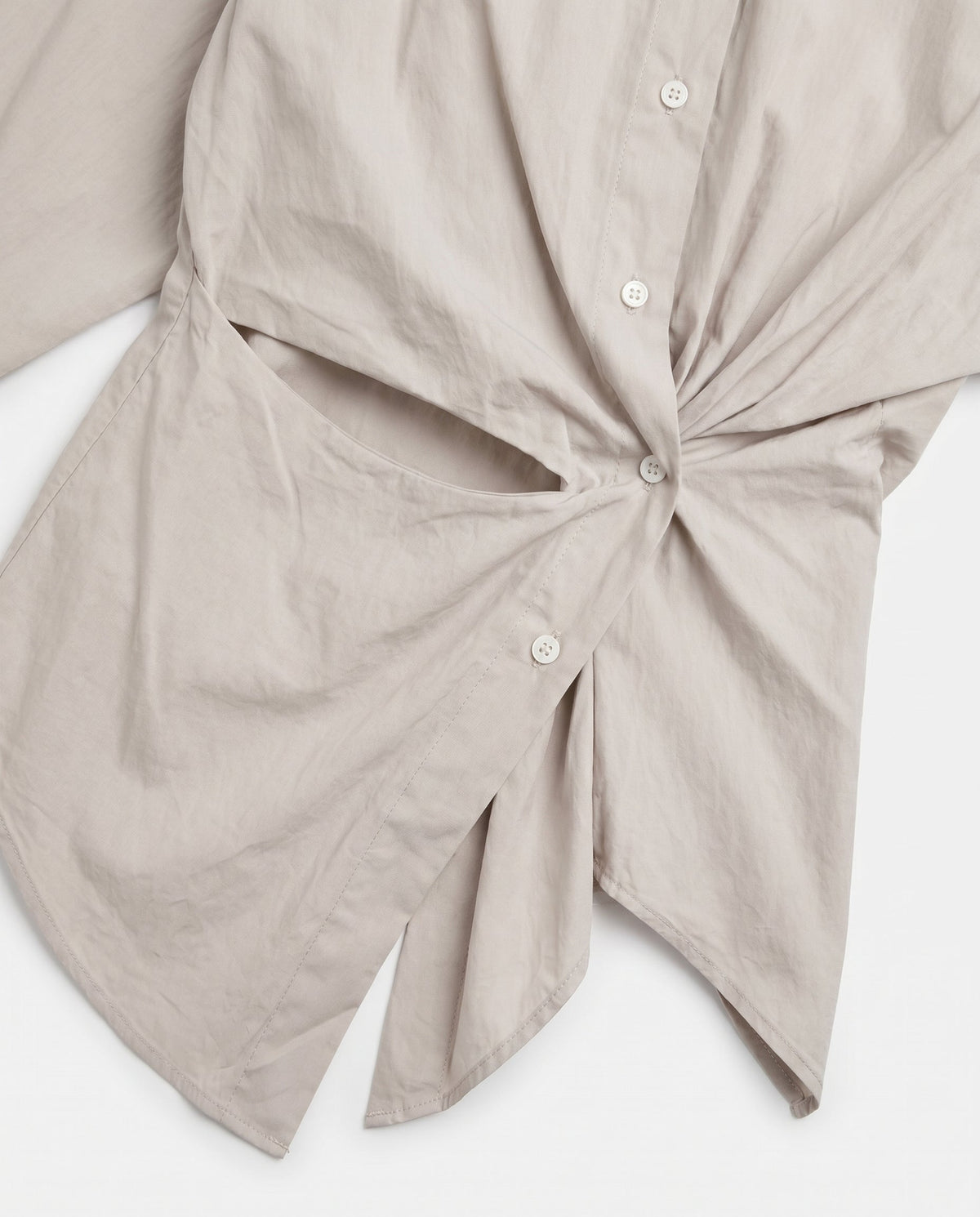Effortless Button-Up Shirt Green SLOW HIGH