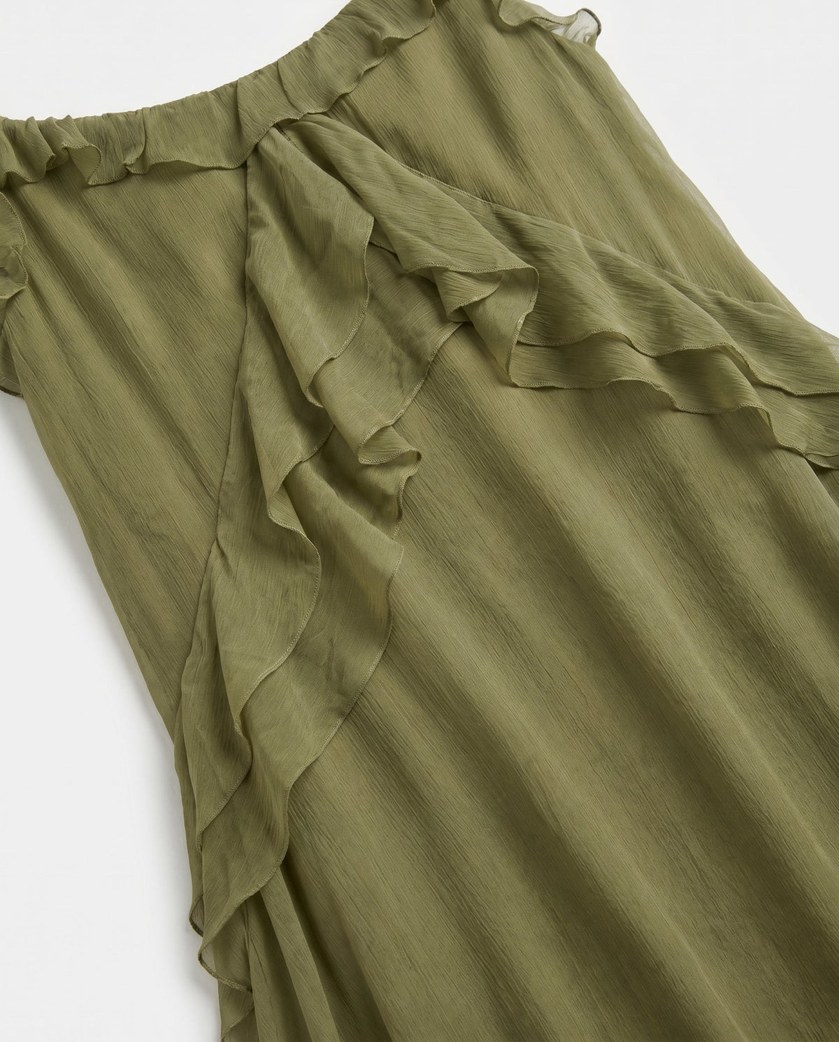 Flowy Strap Dress Green SLOW HIGH