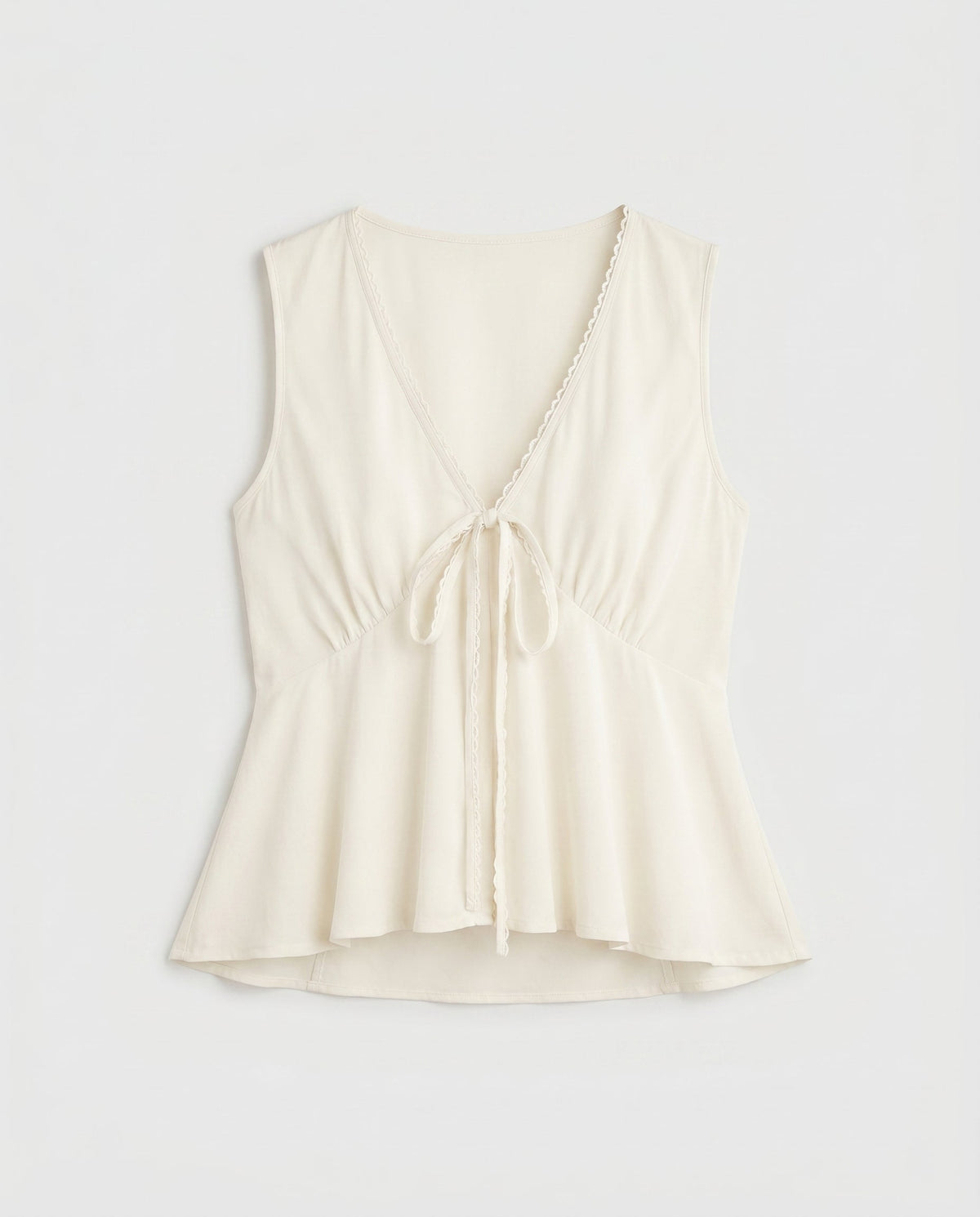 Peplum Wrap Top White 29 28