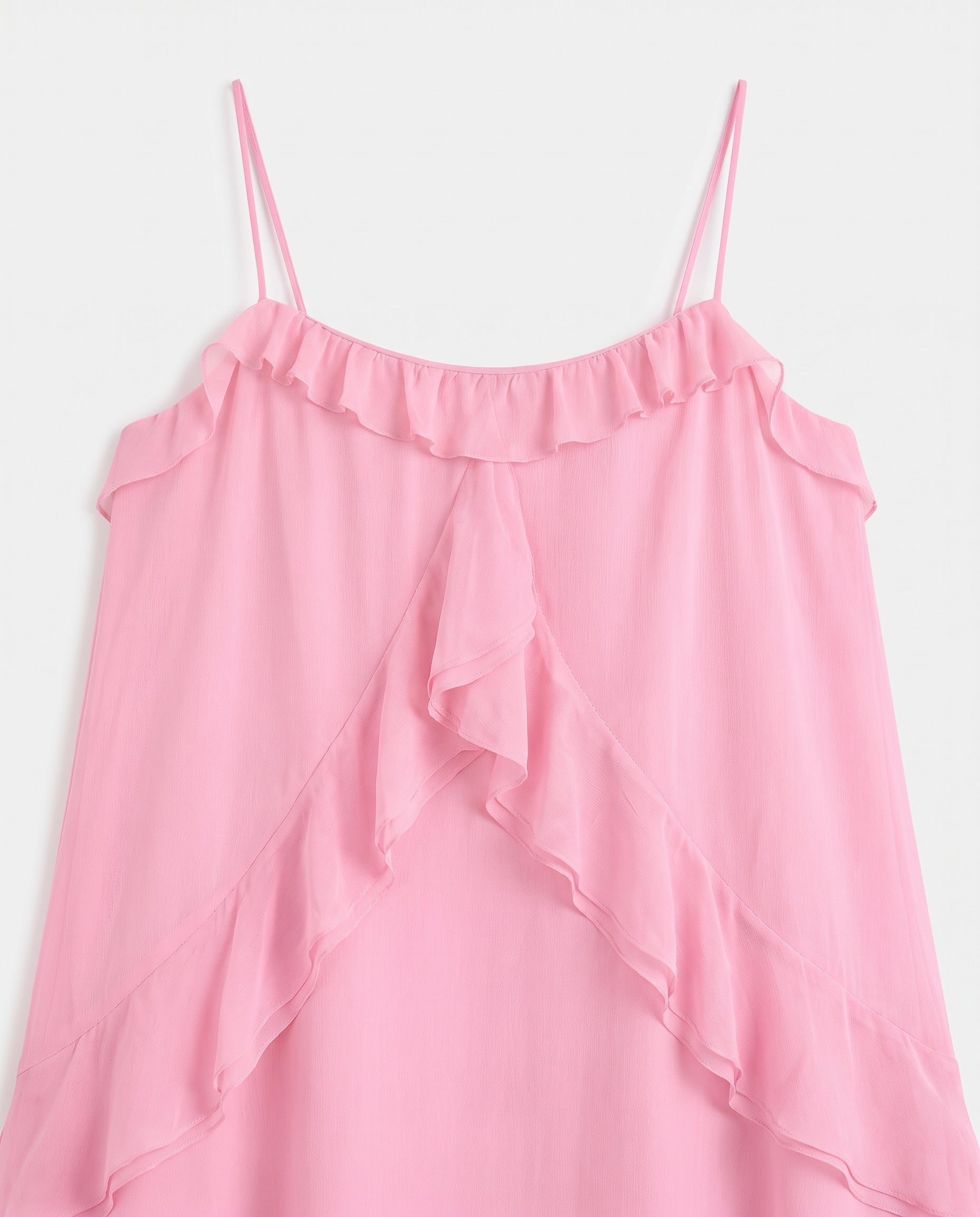 Soft Gathered Dress Pink