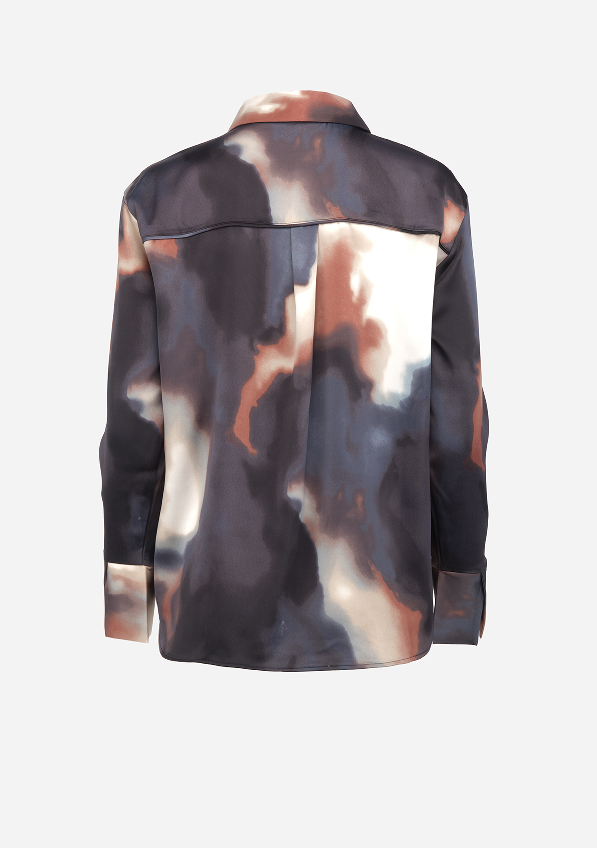 VMJoa Ls Shirt Pr Wvn Ga Black Mood Indigo