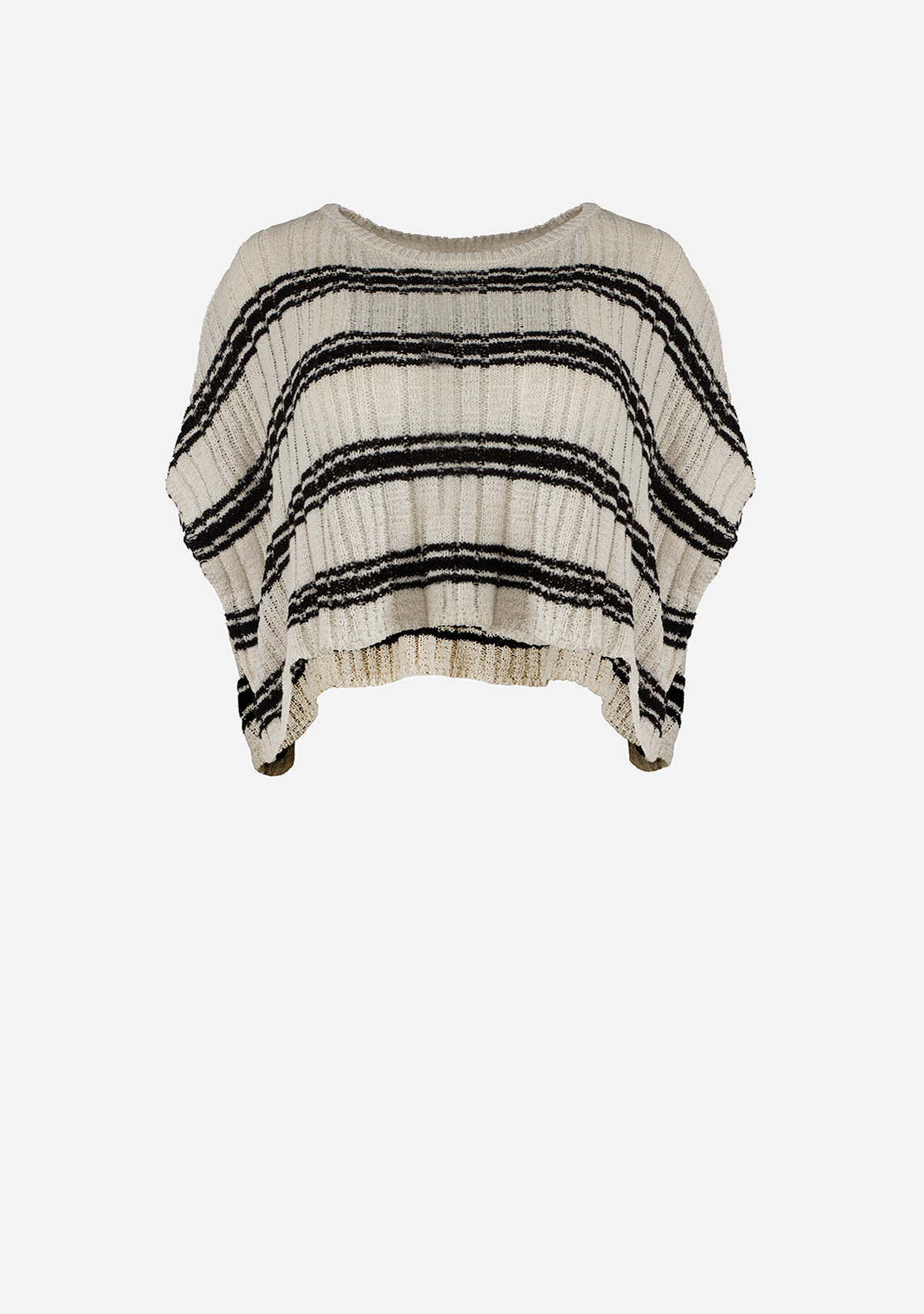 Nineteen Sweater Top Ivory/Black