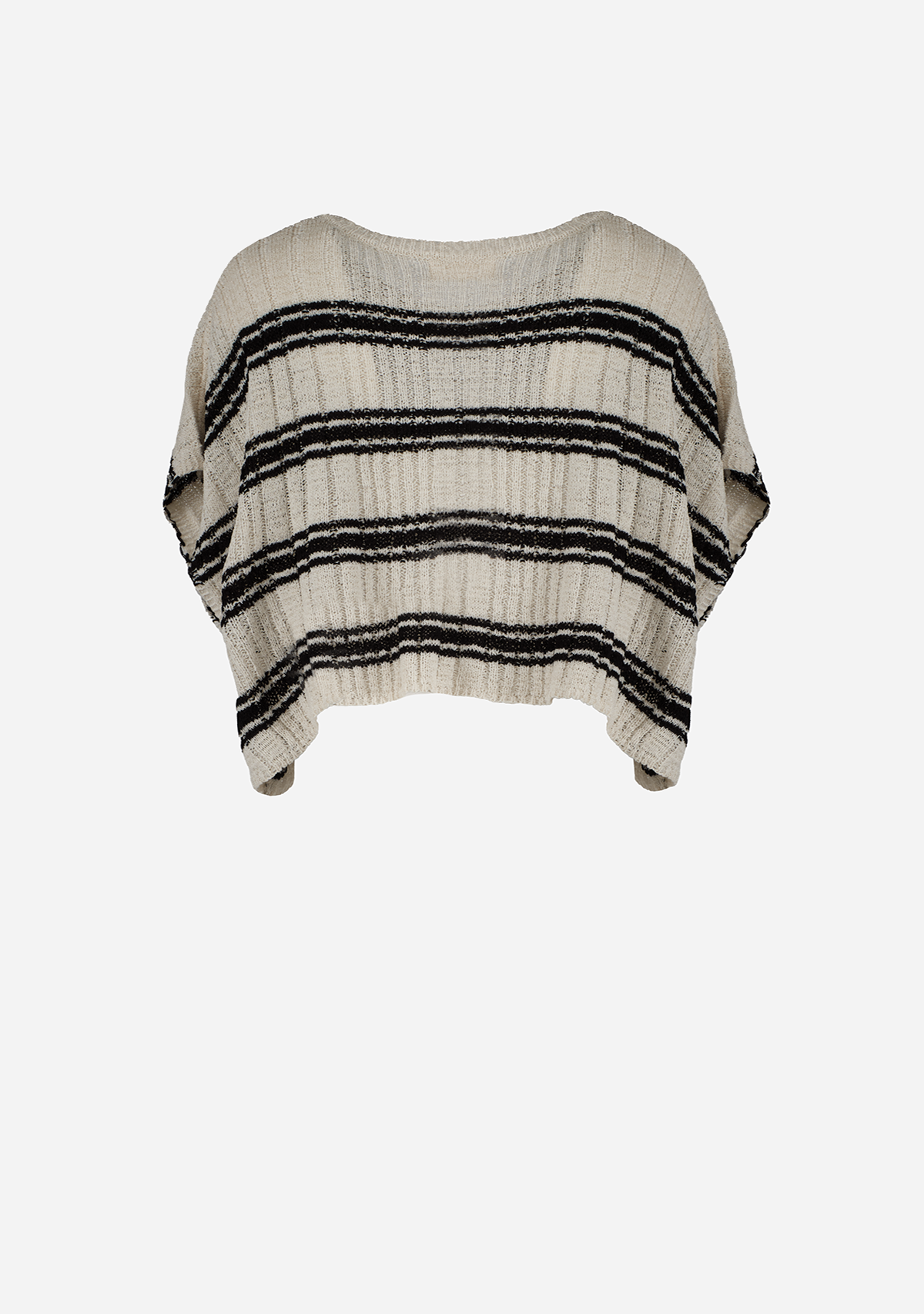 Nineteen Sweater Top Ivory/Black