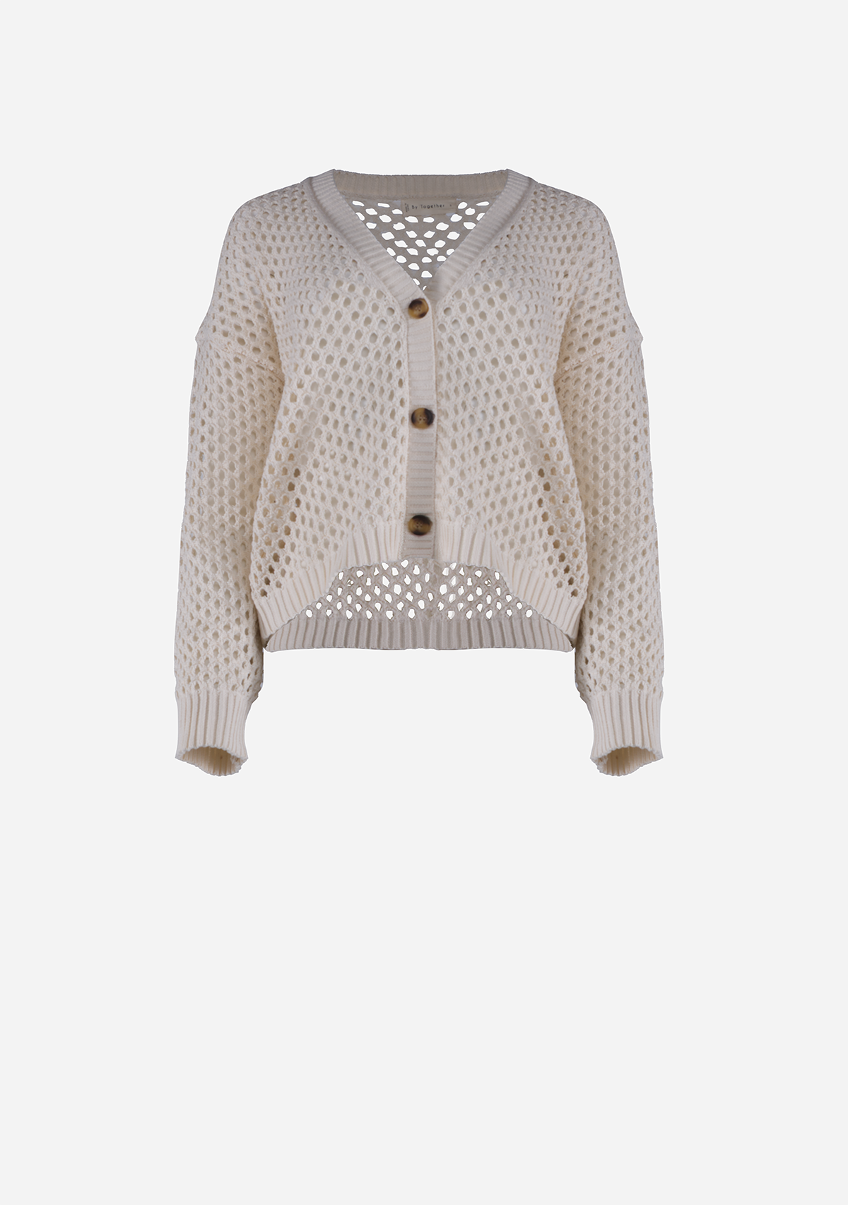 Kensley Open Knit Cardigan Sweaters Natural
