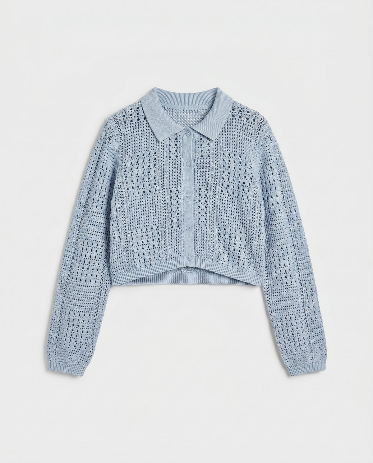 Jx sue Polo Neck Knit Skyway Blue JJXX