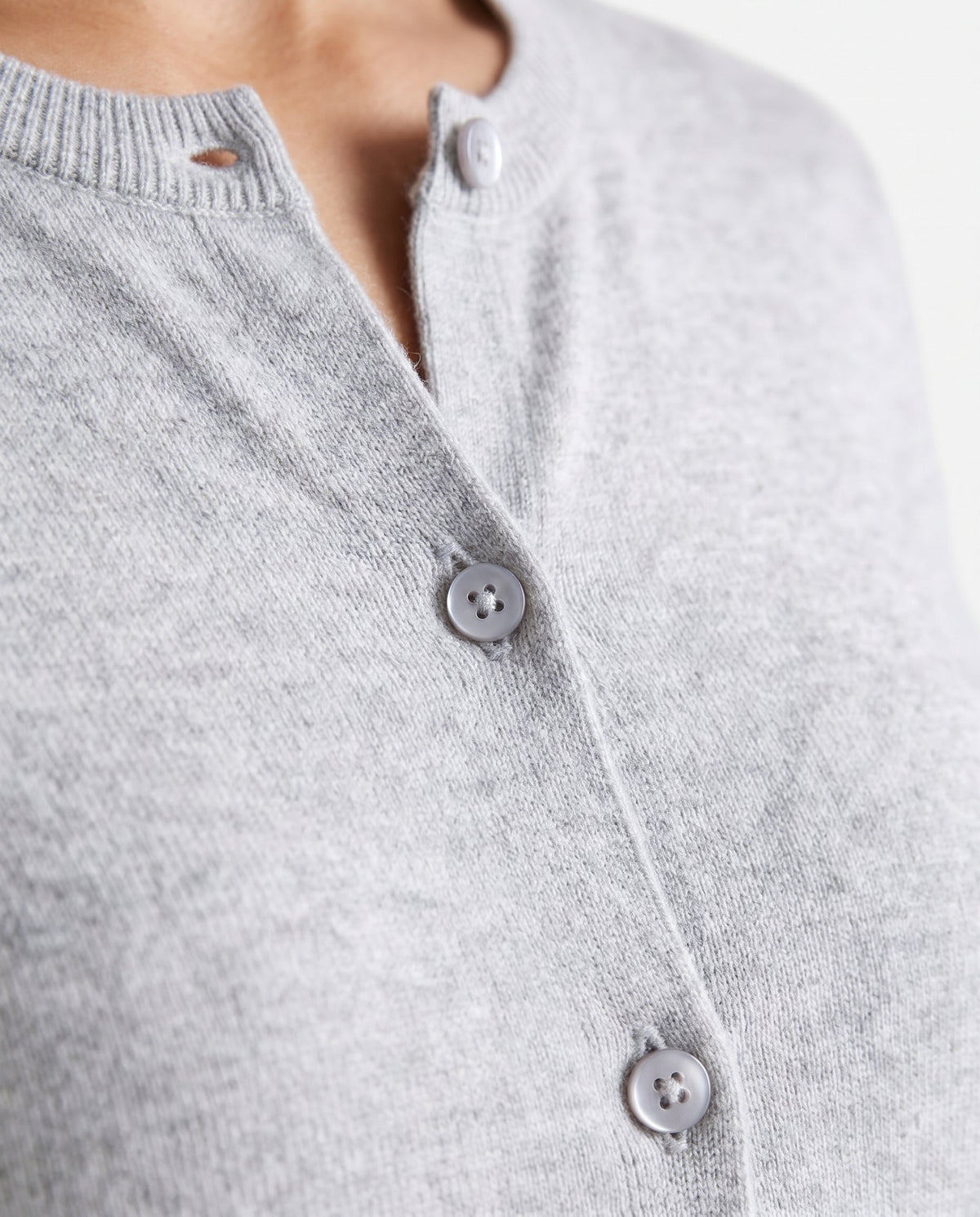 Classic Button Front Cardigan Gray Slow High
