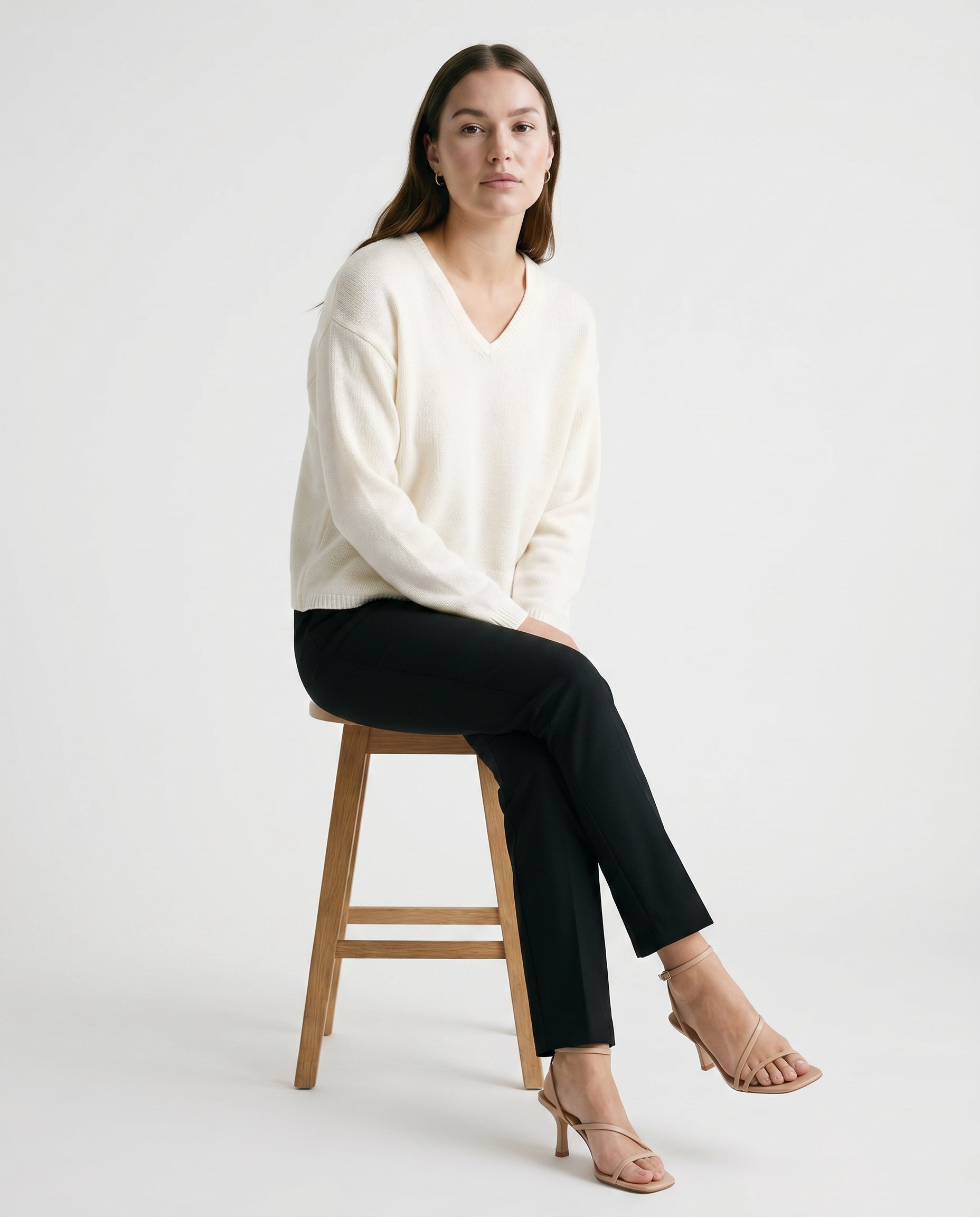 Cropped Lightweight Top Beige audrey