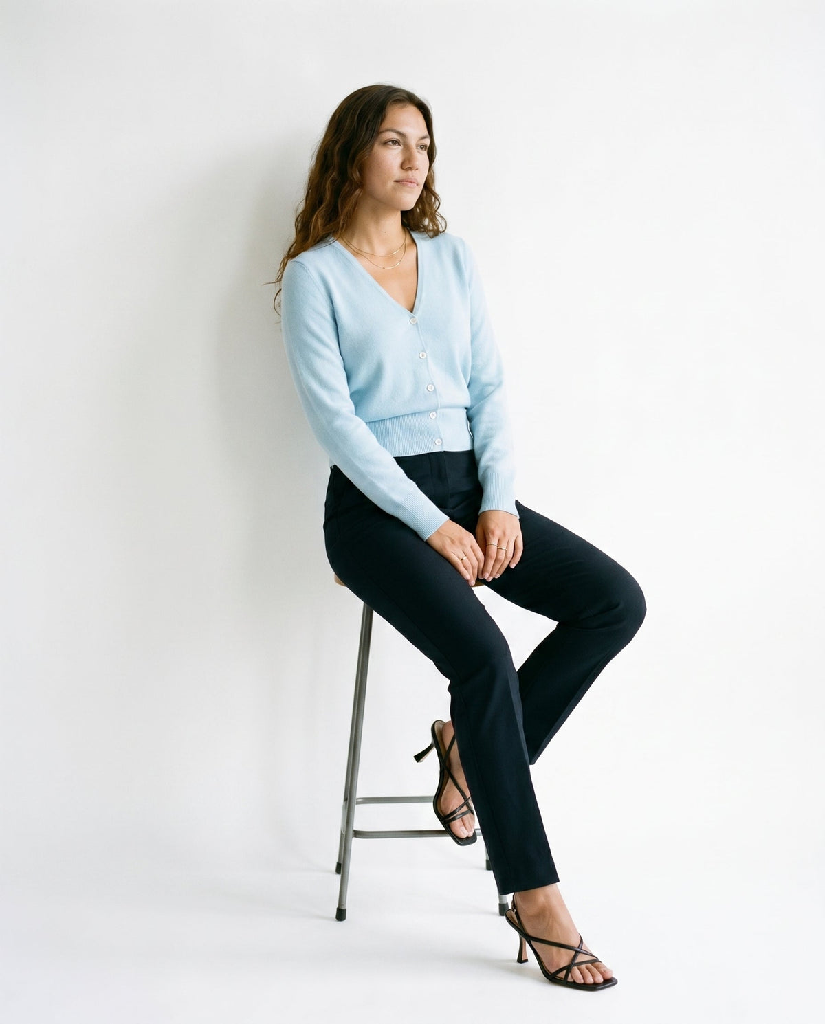 Essential Knit Cardigan Aqua ALTAR