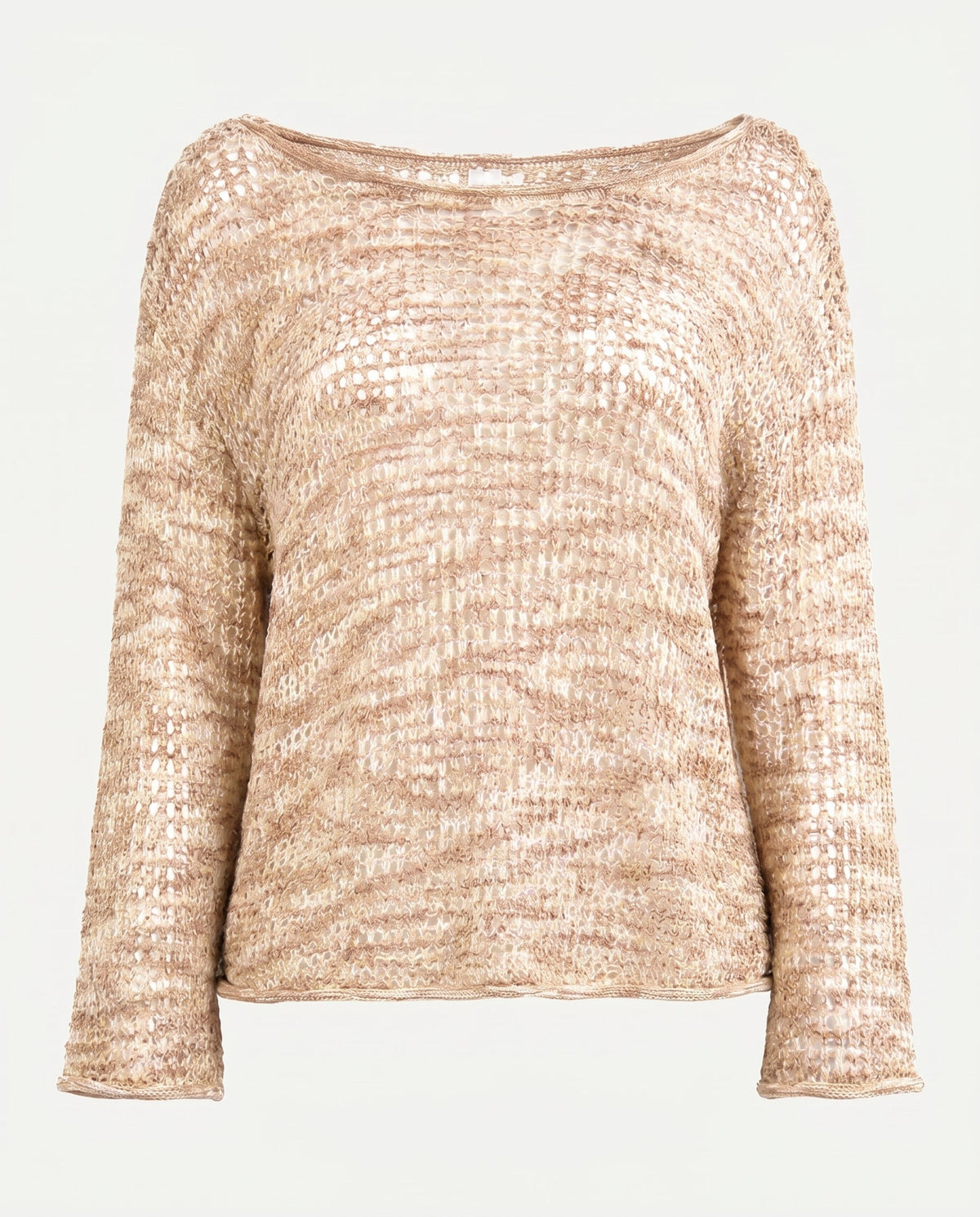 Textured Knit Long Sleeve Top Print SLOW HIGH