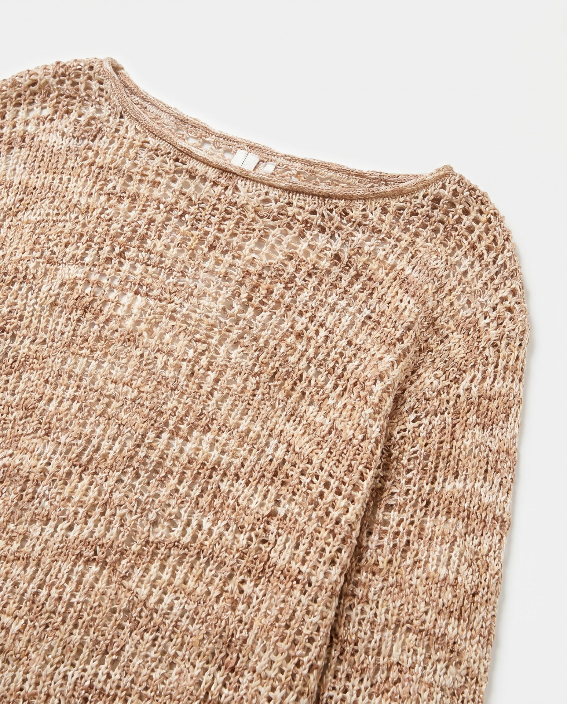 Textured Knit Long Sleeve Top Print SLOW HIGH