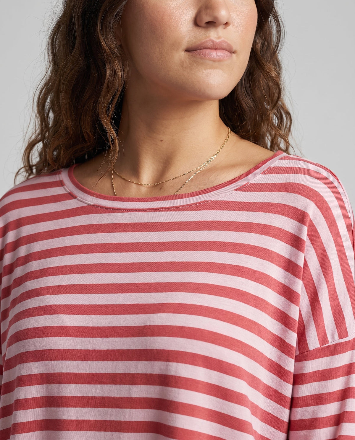 Red Stripe Summer Knit Sweater Red Stripe 29 28