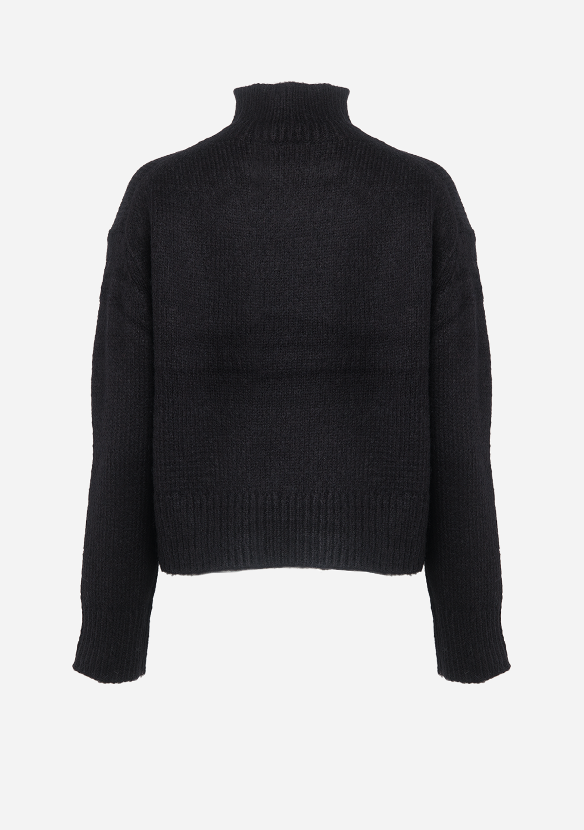 Wool Blend Mock Neck Sweater