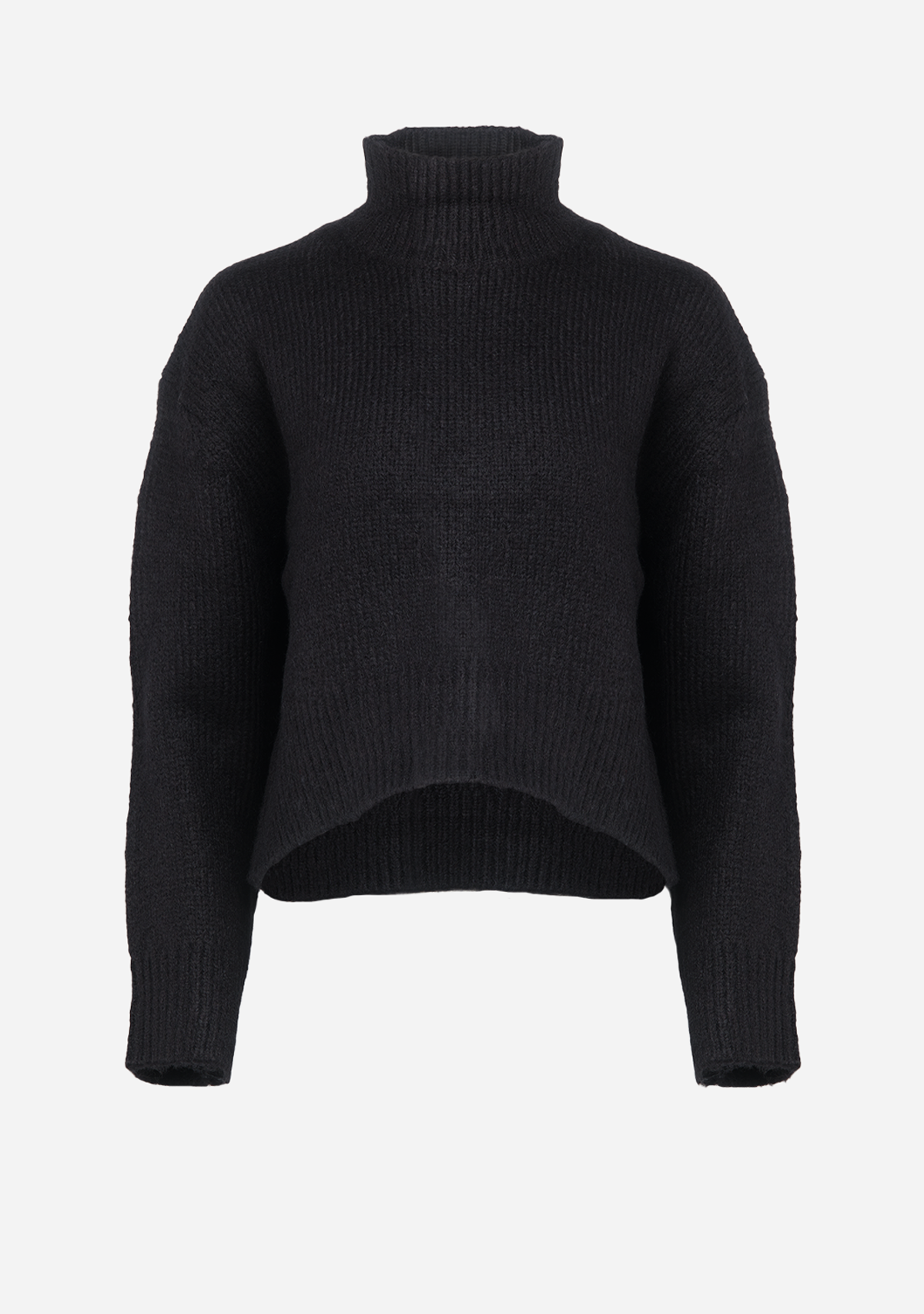 Wool Blend Mock Neck Sweater