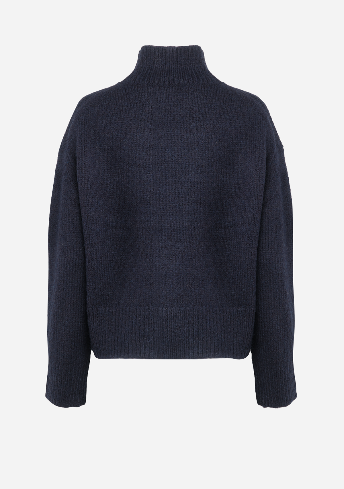 Wool Blend Mock Neck Sweater