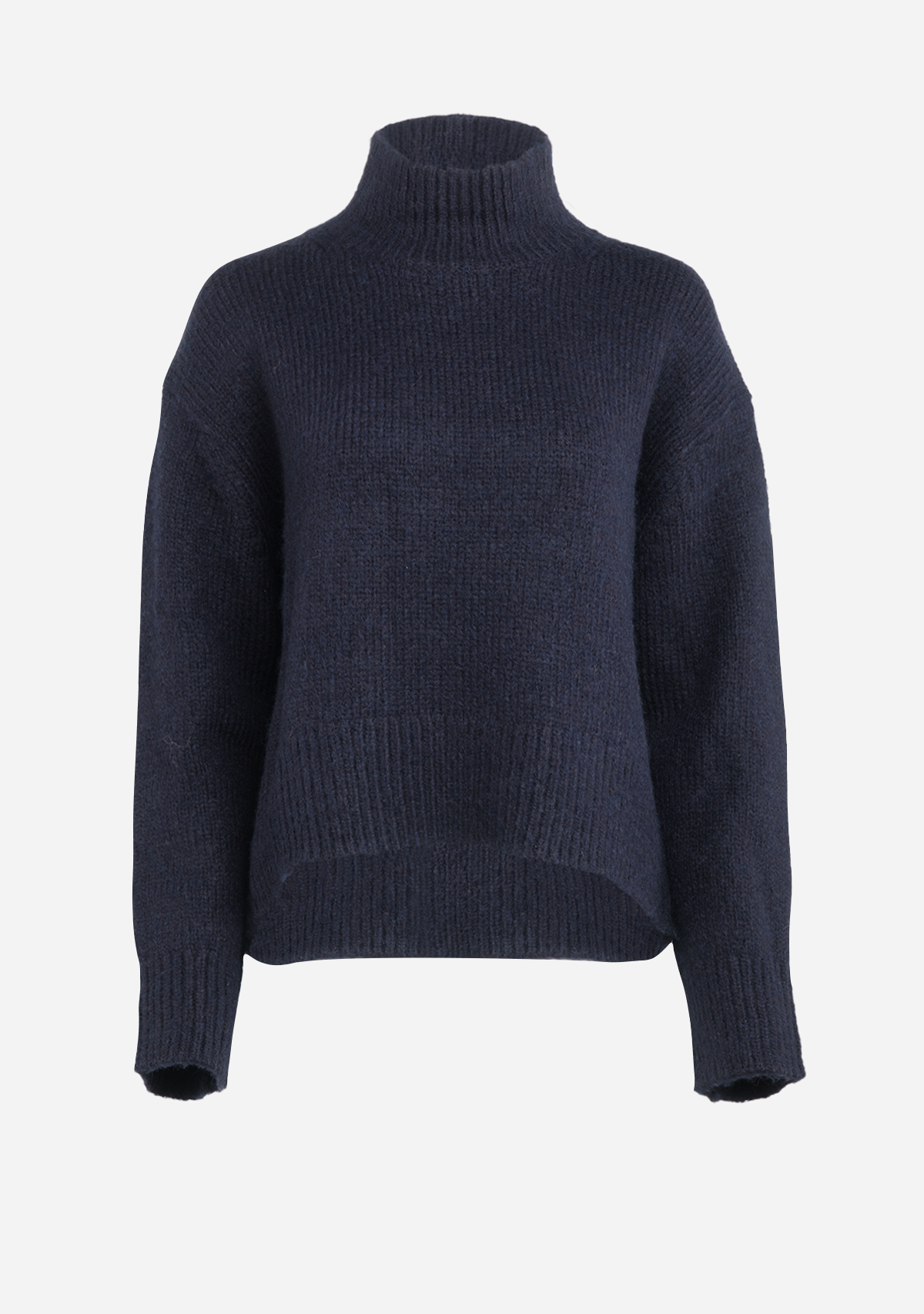 Wool Blend Mock Neck Sweater