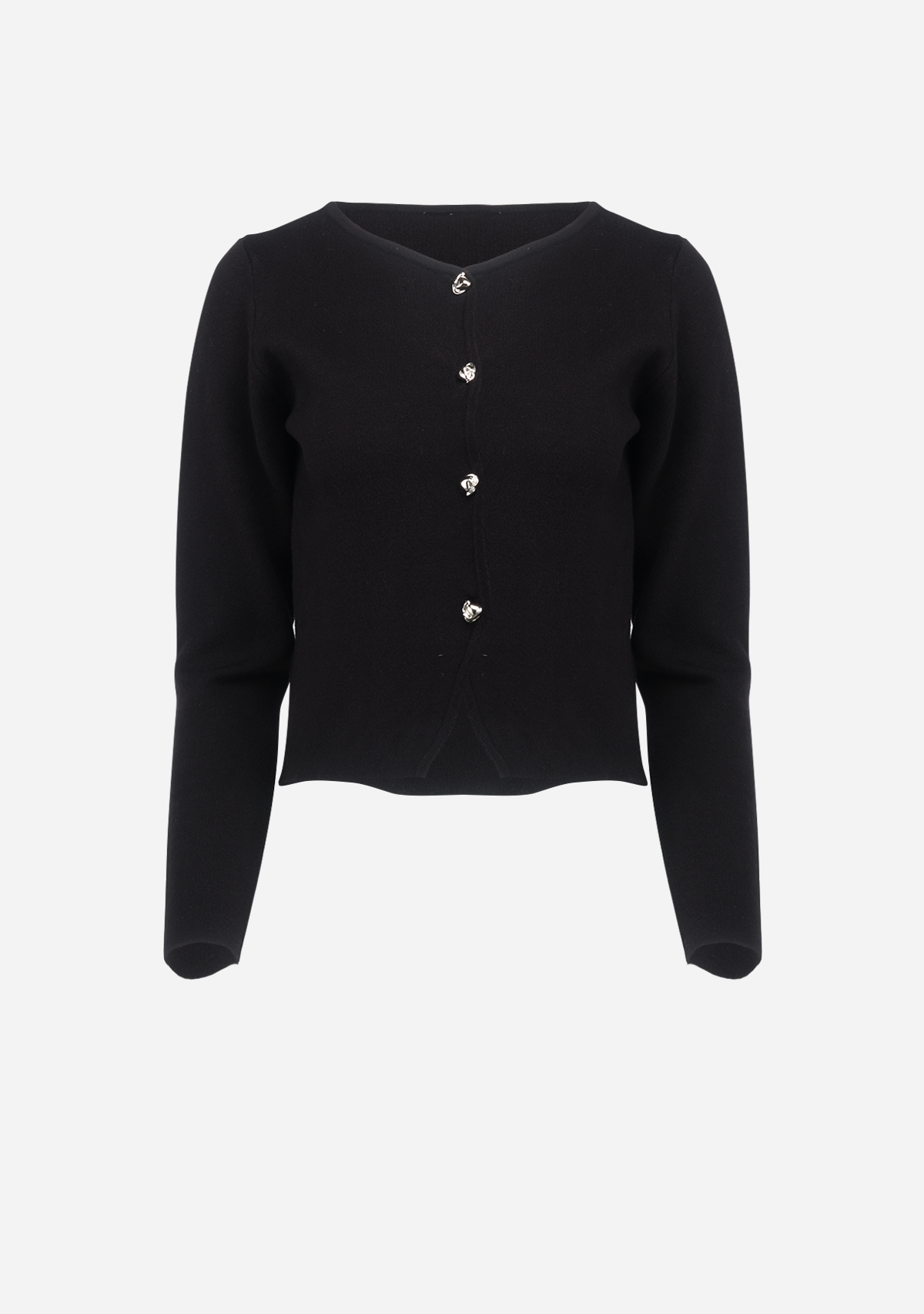 ONLscarlett Ls Button Cardigan Knt Black Silver Button