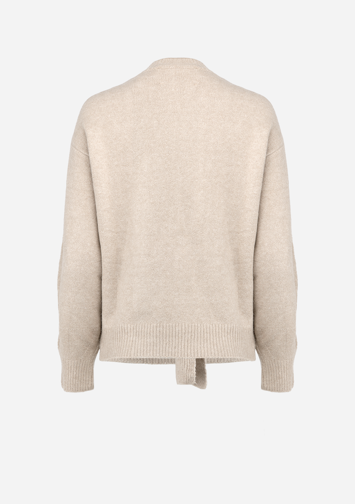 Beau Natural Sweater - Sweater Pullover With Shoulder Ties Natural