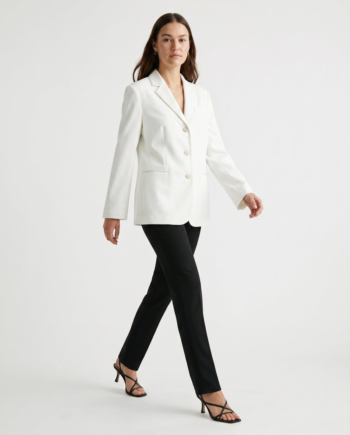 Classic Tailored Blazer White audrey