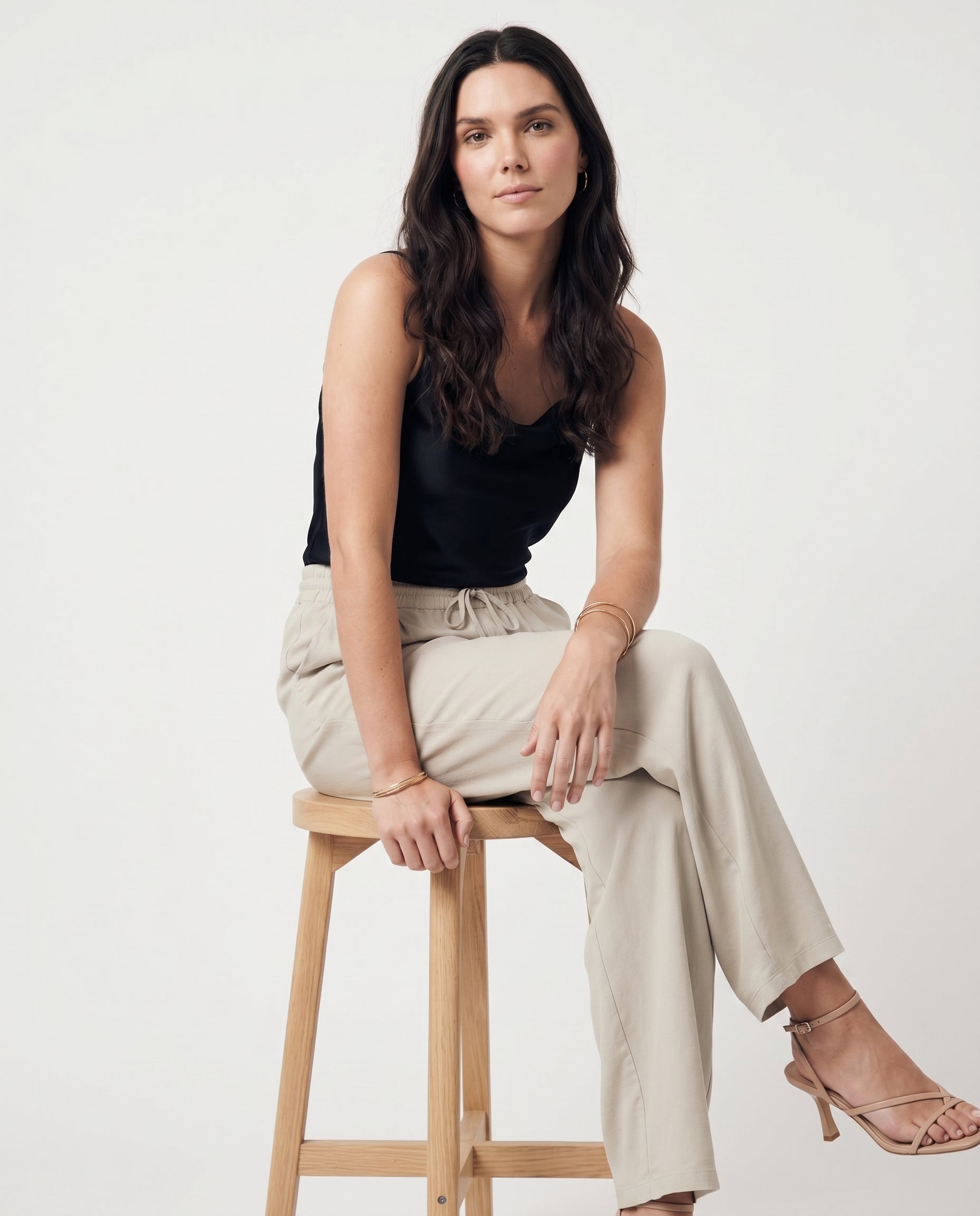 Vm Jes Milo Wide Pants Noos Silver Lining Vero Moda