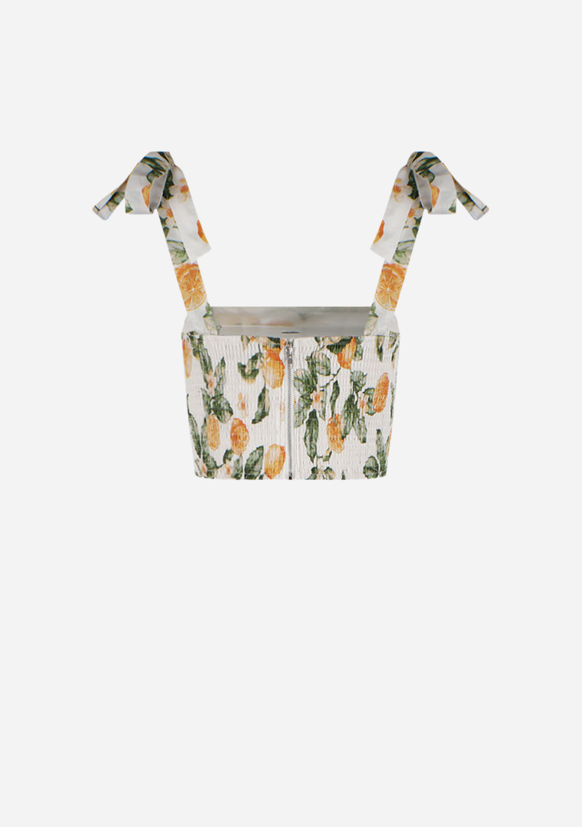 Coastline Tie Shoulder Crop Top Lemon Sorbet