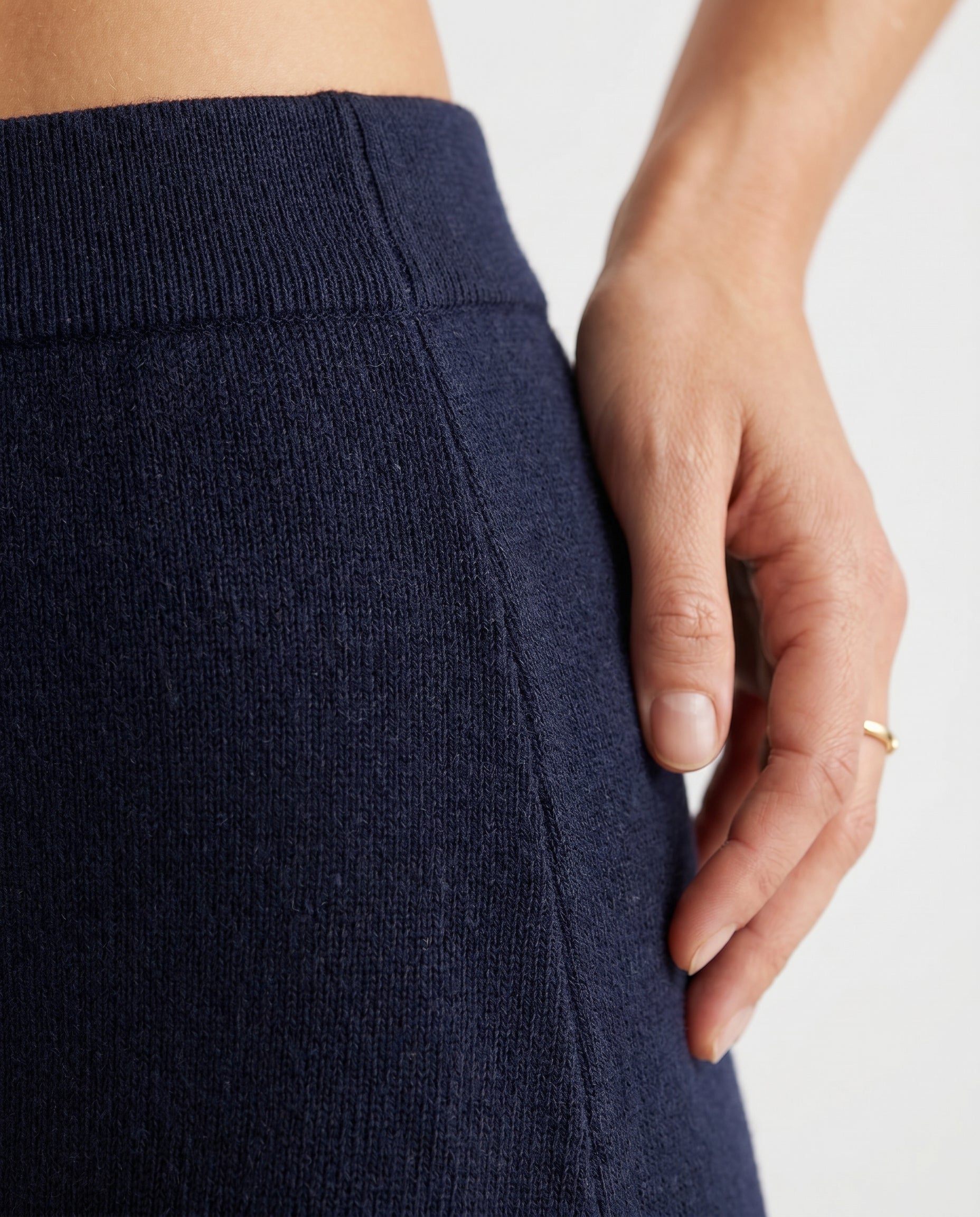 Knit Maxi Skirt Navy 12 Rue Collette