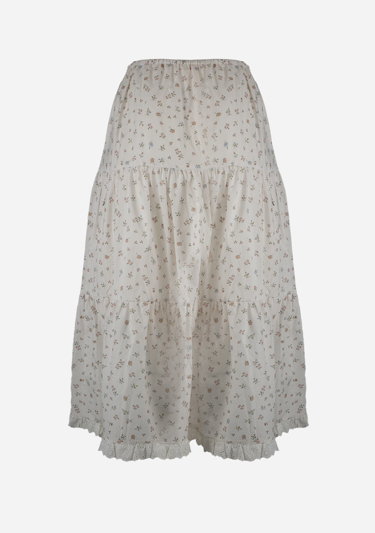 Floral Lace Trim Front Tie Skirt Cream The Latest Scoop