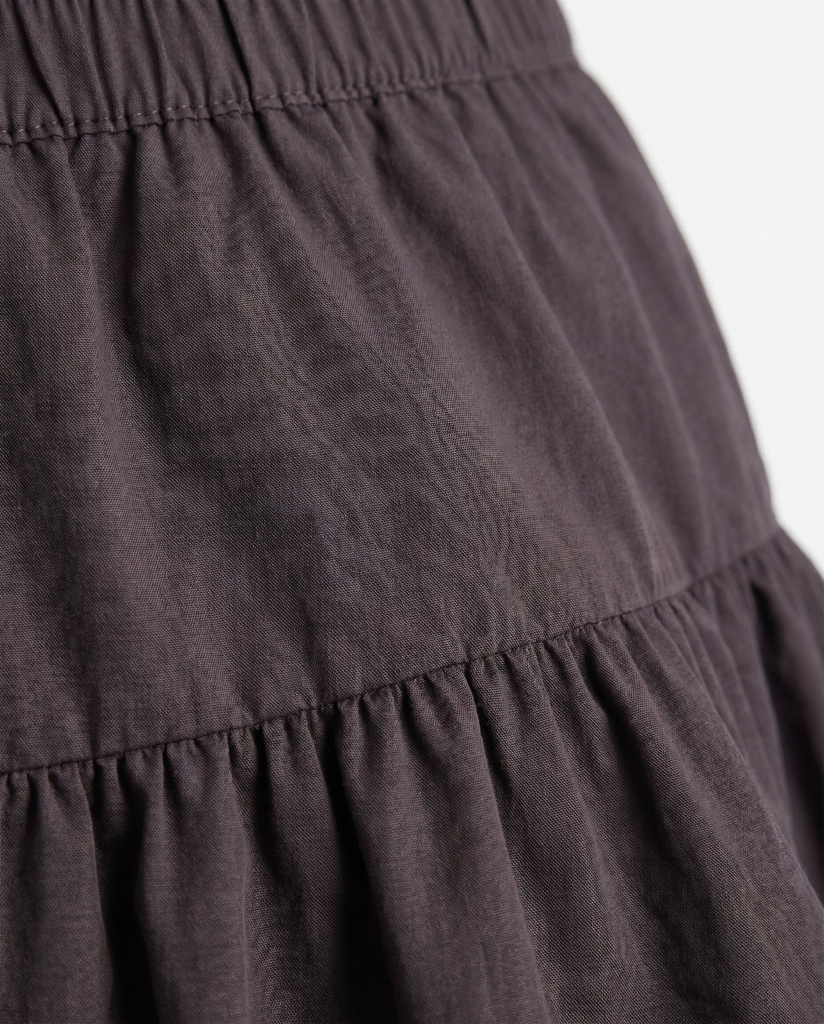 Drawstring Detail Mini Skirt Black SLOW HIGH