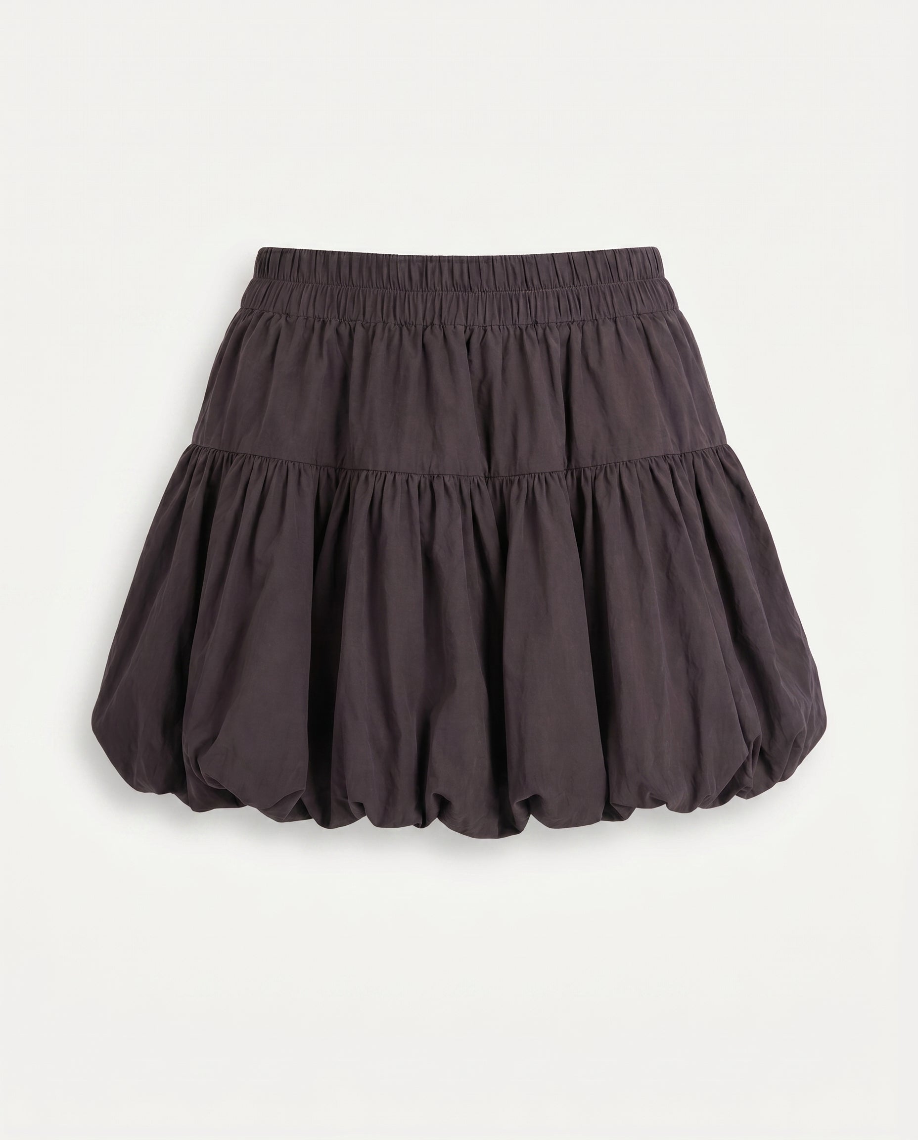 Drawstring Detail Mini Skirt Black