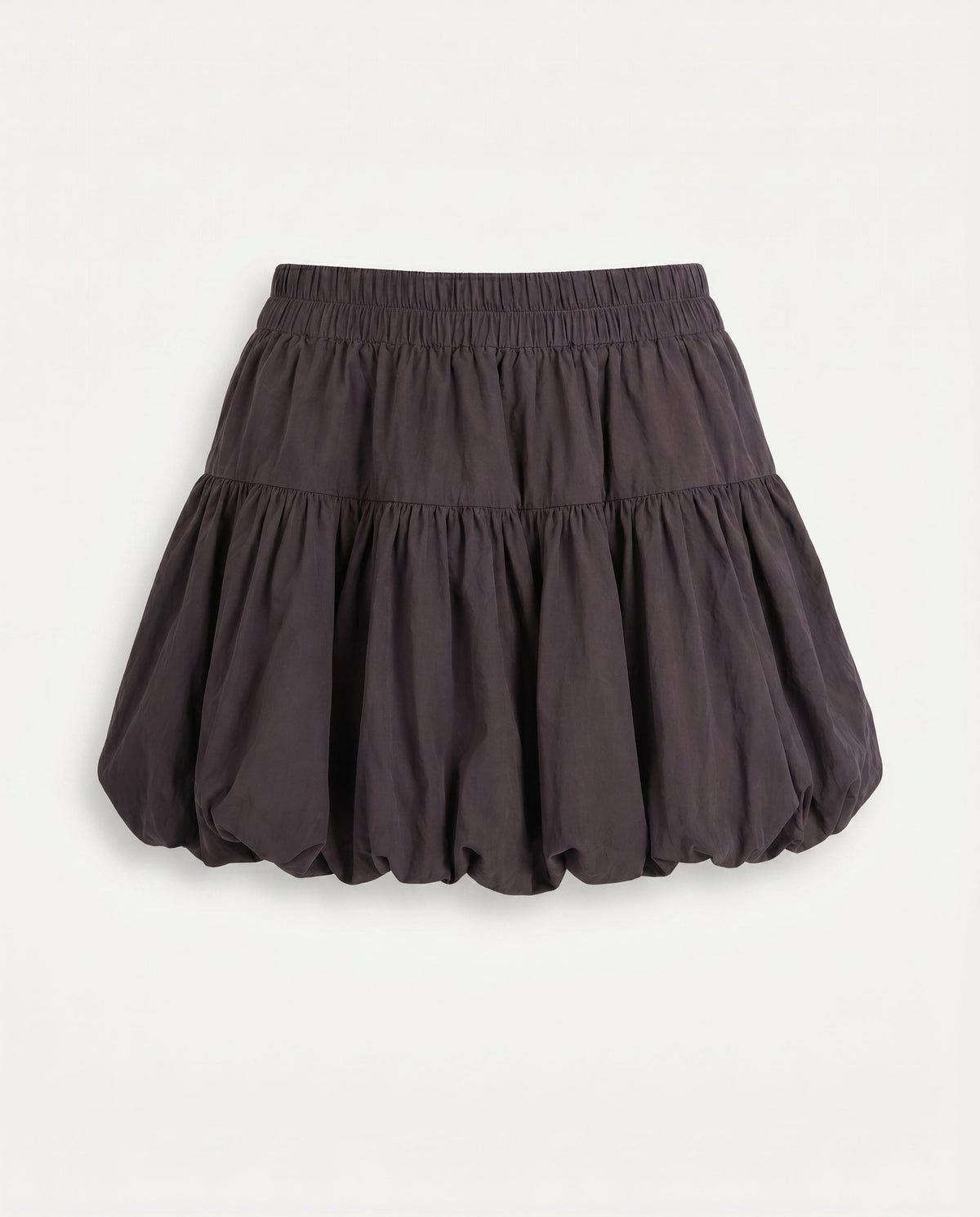 Drawstring Detail Mini Skirt Black SLOW HIGH