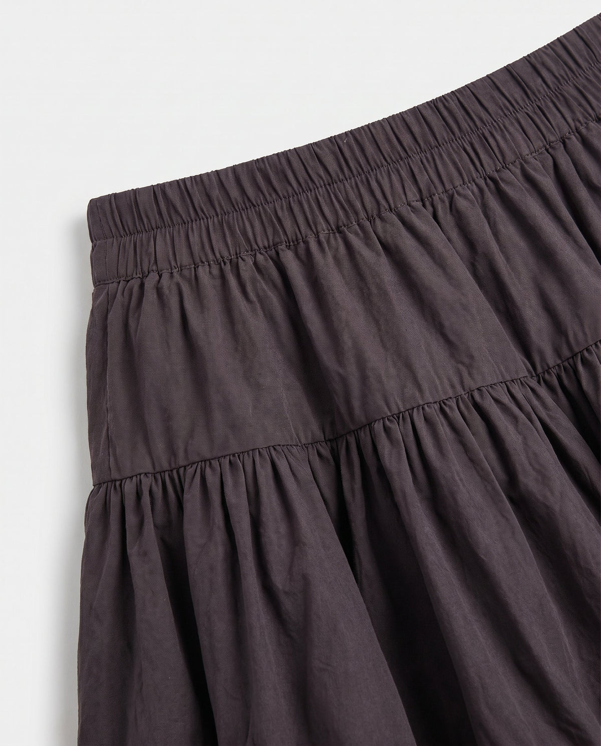 Drawstring Detail Mini Skirt Black SLOW HIGH
