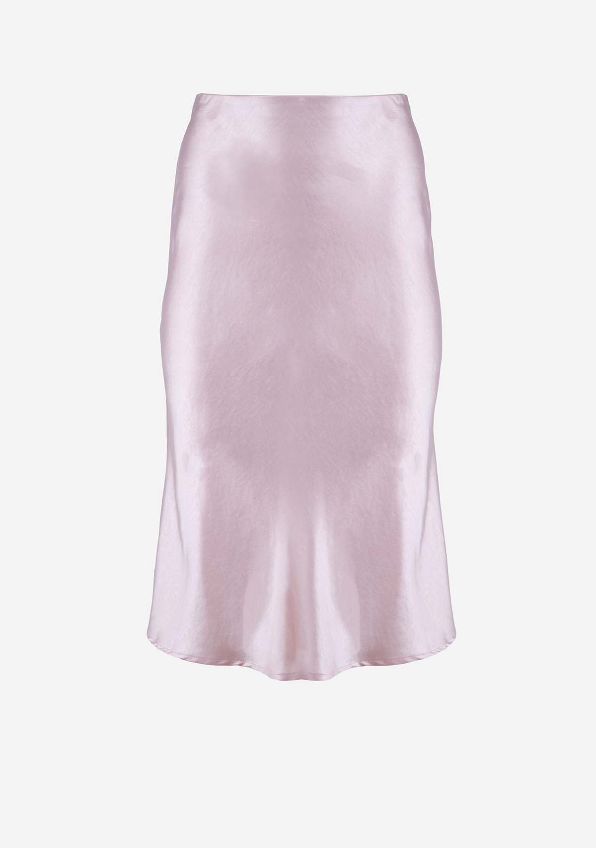 Alexa Silk Satin Mermaid Skirt Pink