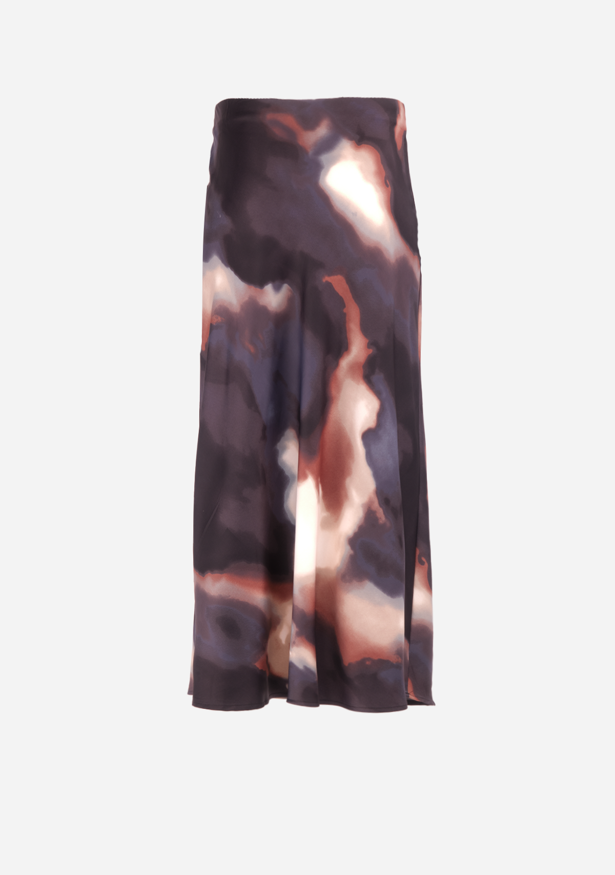 VMJoa Hw Ankle Skirt Pr Wvn Ga Black Mood Indigo