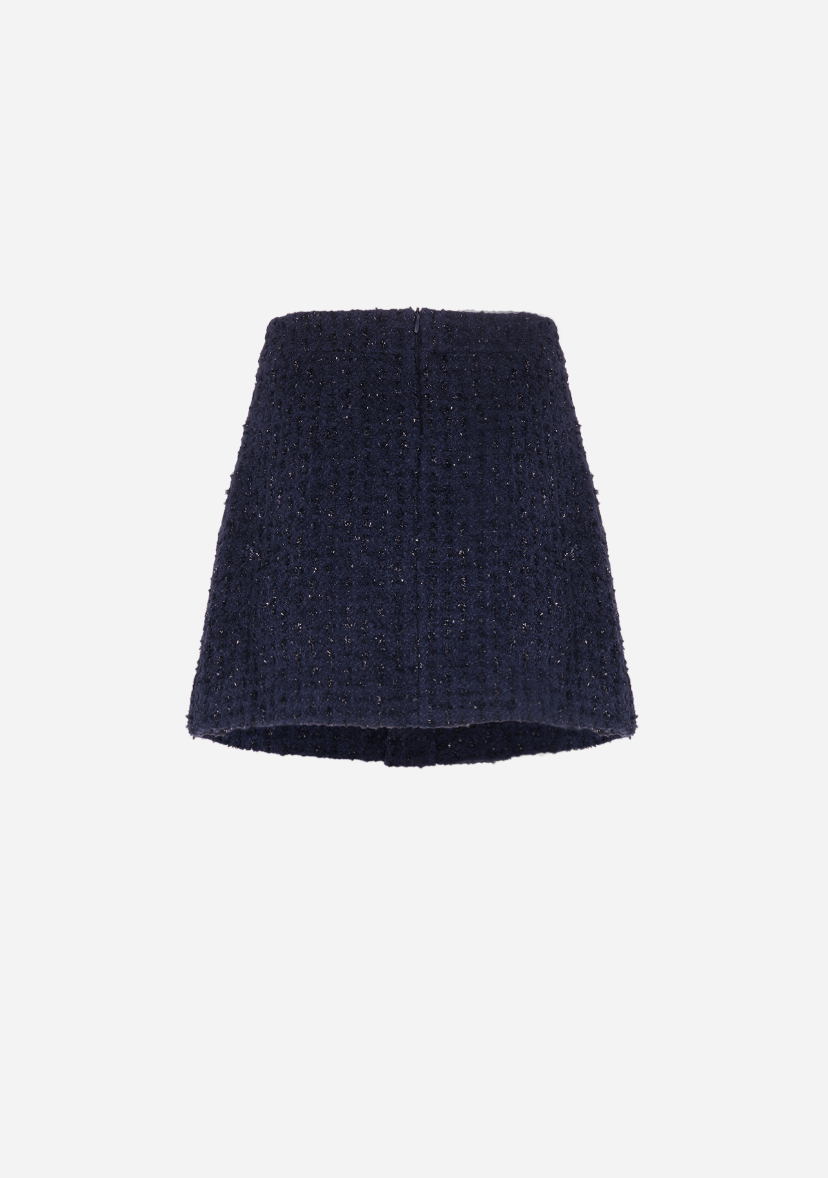 Tweed Mini Skirt Navy