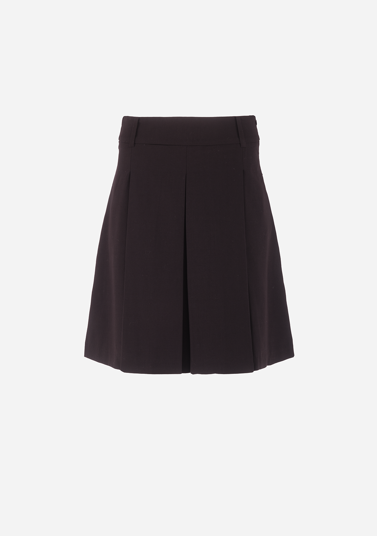 Knee Length Pleated Skirts Black