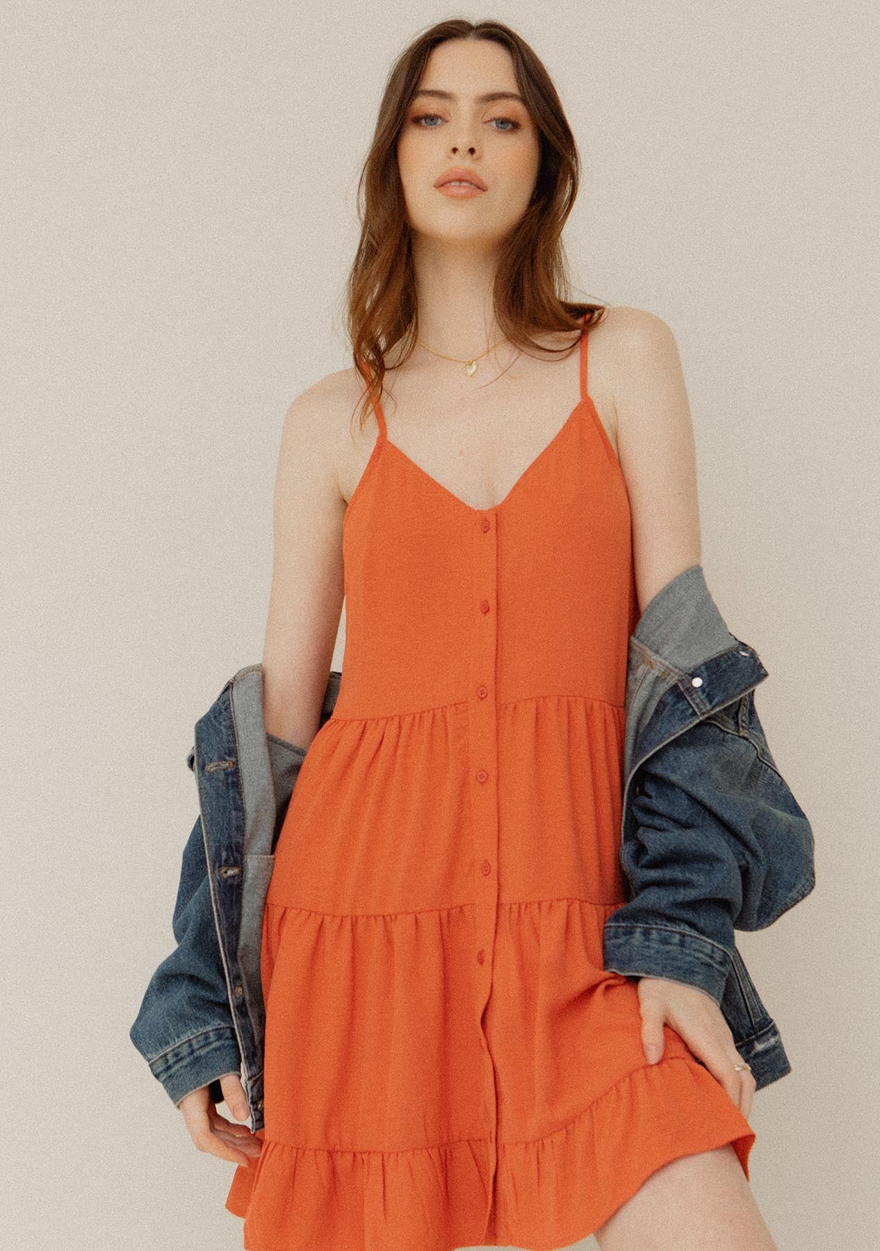 Tiered Dress w Tie Back