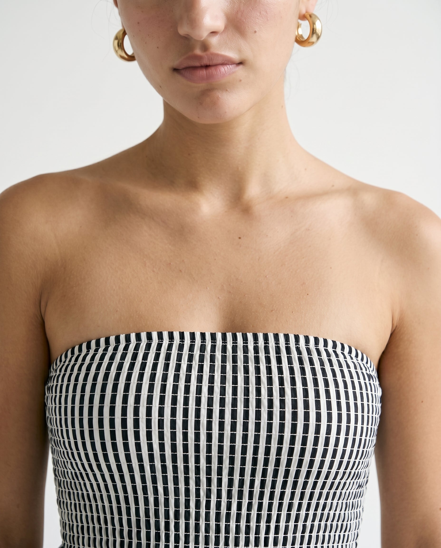 Robe de promenade blanc cassé
