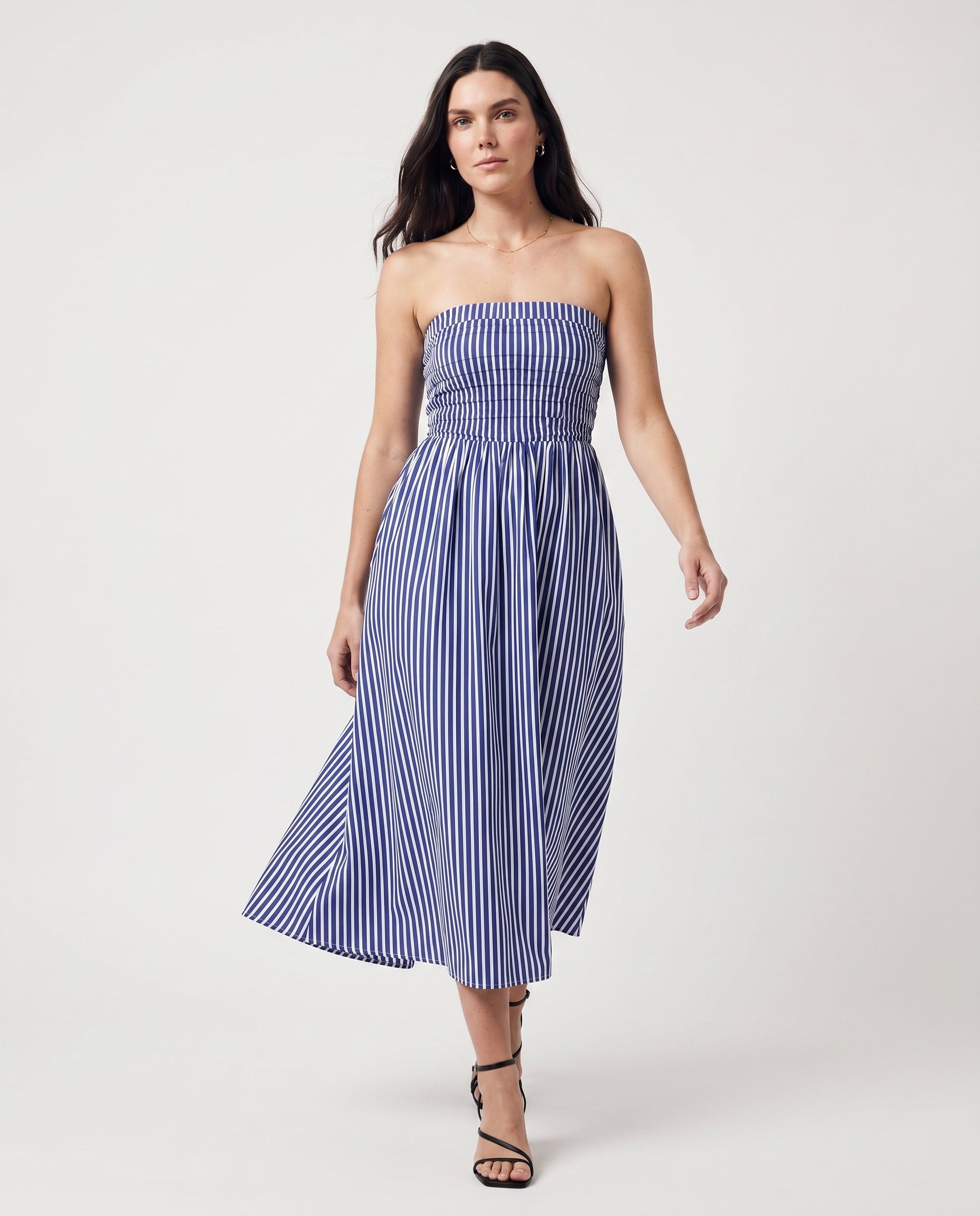 Promenade Dress Denim Blue