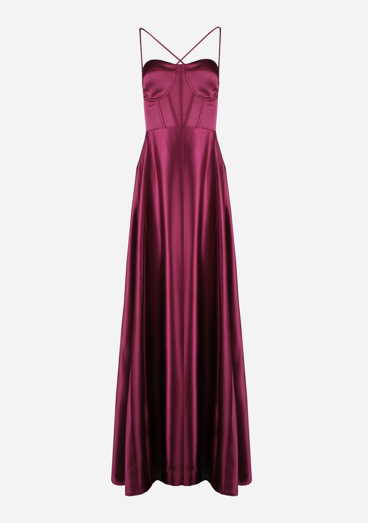 Sweetheart Sleeveless Bustier Maxi Dress Wine The Latest Scoop