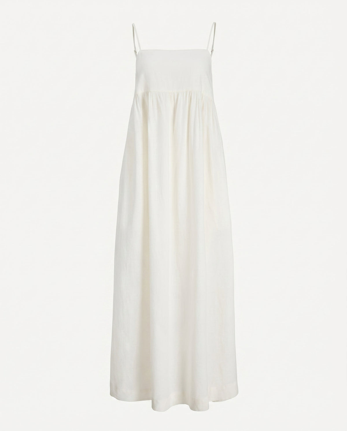 Jx Almira Linen Blend Long Dress Blanc De Blac JJXX