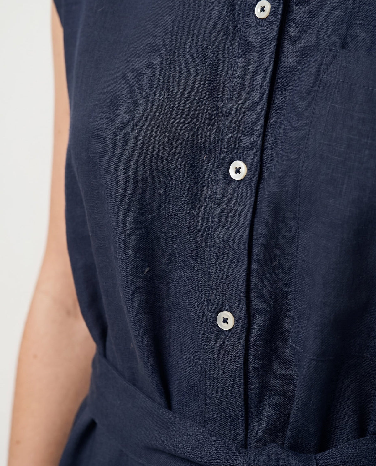 Vm Mymilo Calf Shirt Dress Navy Blazer Vero Moda