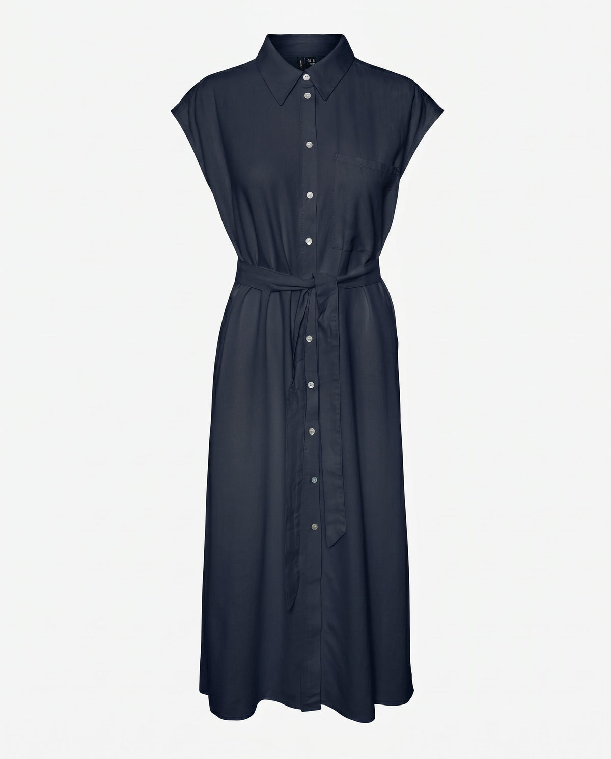 Vm Mymilo Calf Shirt Dress Navy Blazer Vero Moda