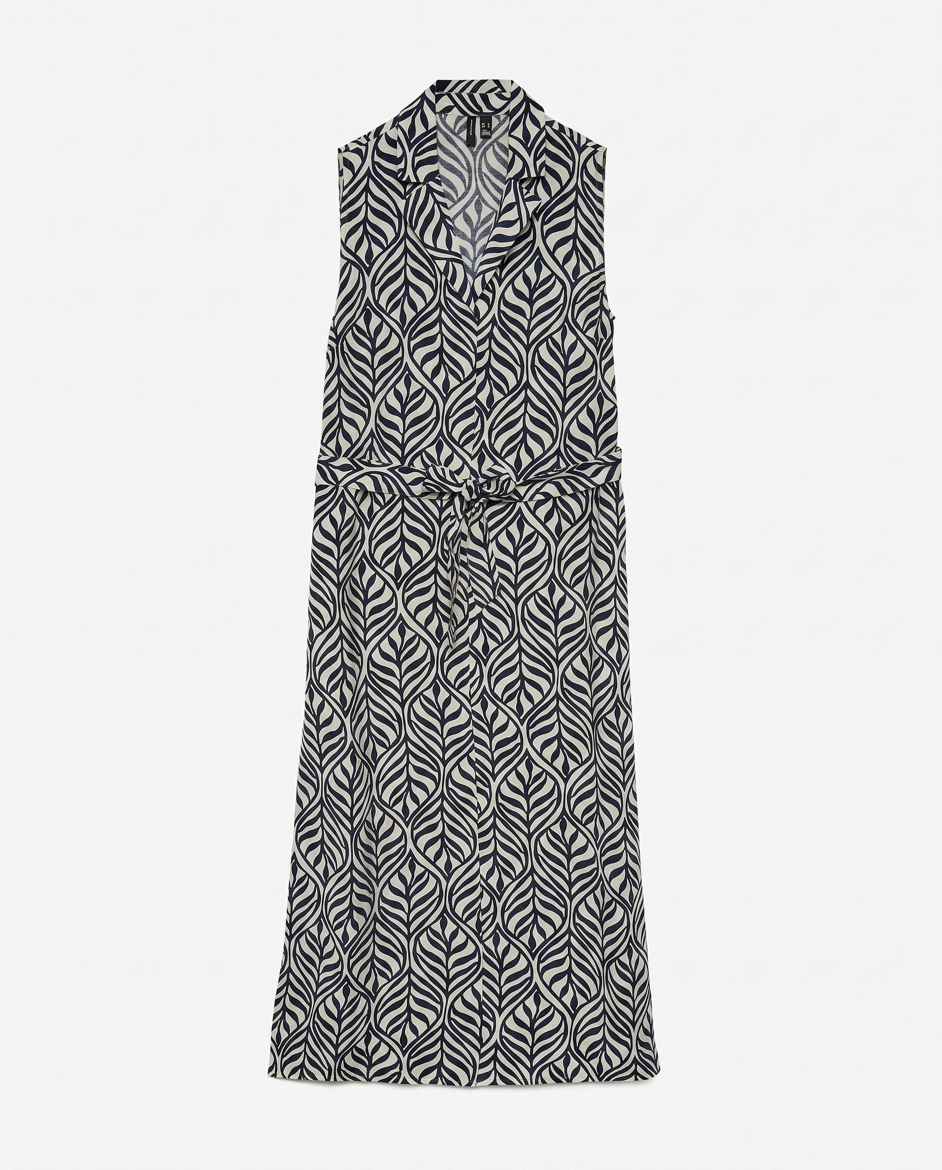 Vmjosie Sl V-Neck 7/8 Dress Birch Navy Blaze Bonnie