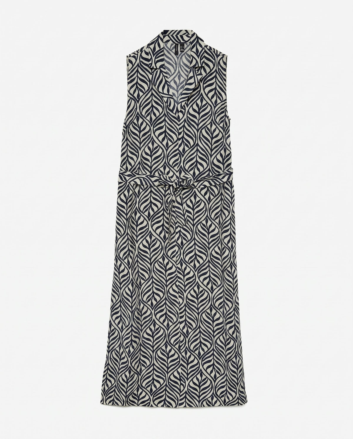 Vmjosie Sl V-Neck 7/8 Dress Birch Navy Blaze Bonnie Vero Moda