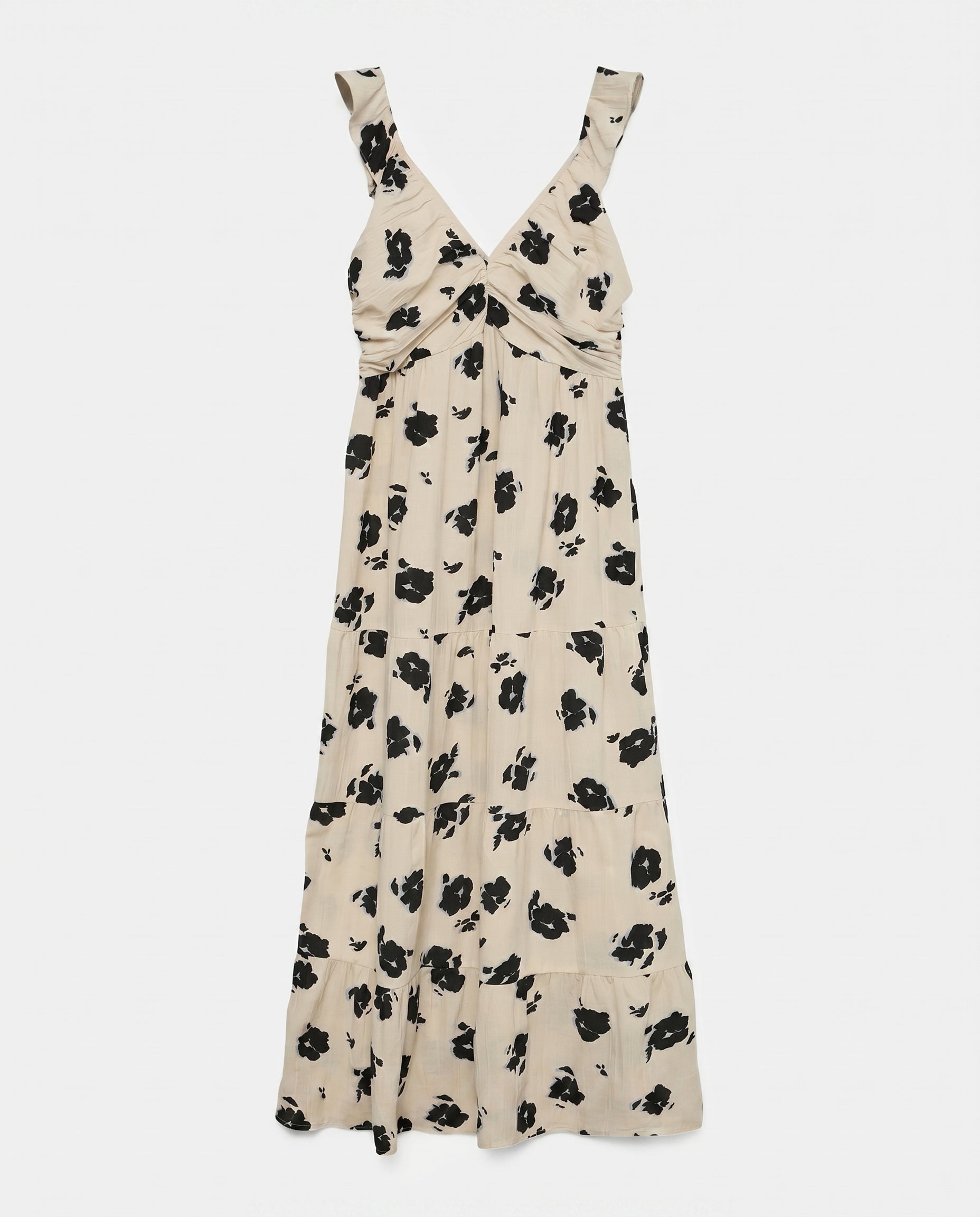 Vmdicthe Sl Frill Ankle Dress Pumice Stone Alma