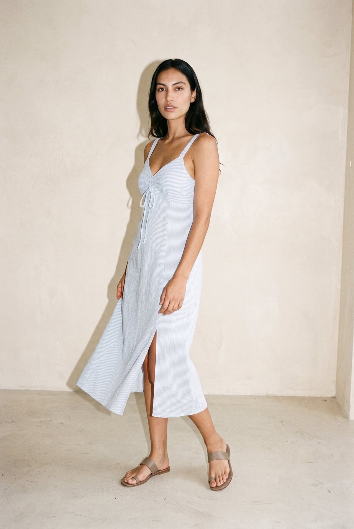 Renata Dress Blue Stripe Family Business Distributions (Gentle Fawn/Skout Showroom))
