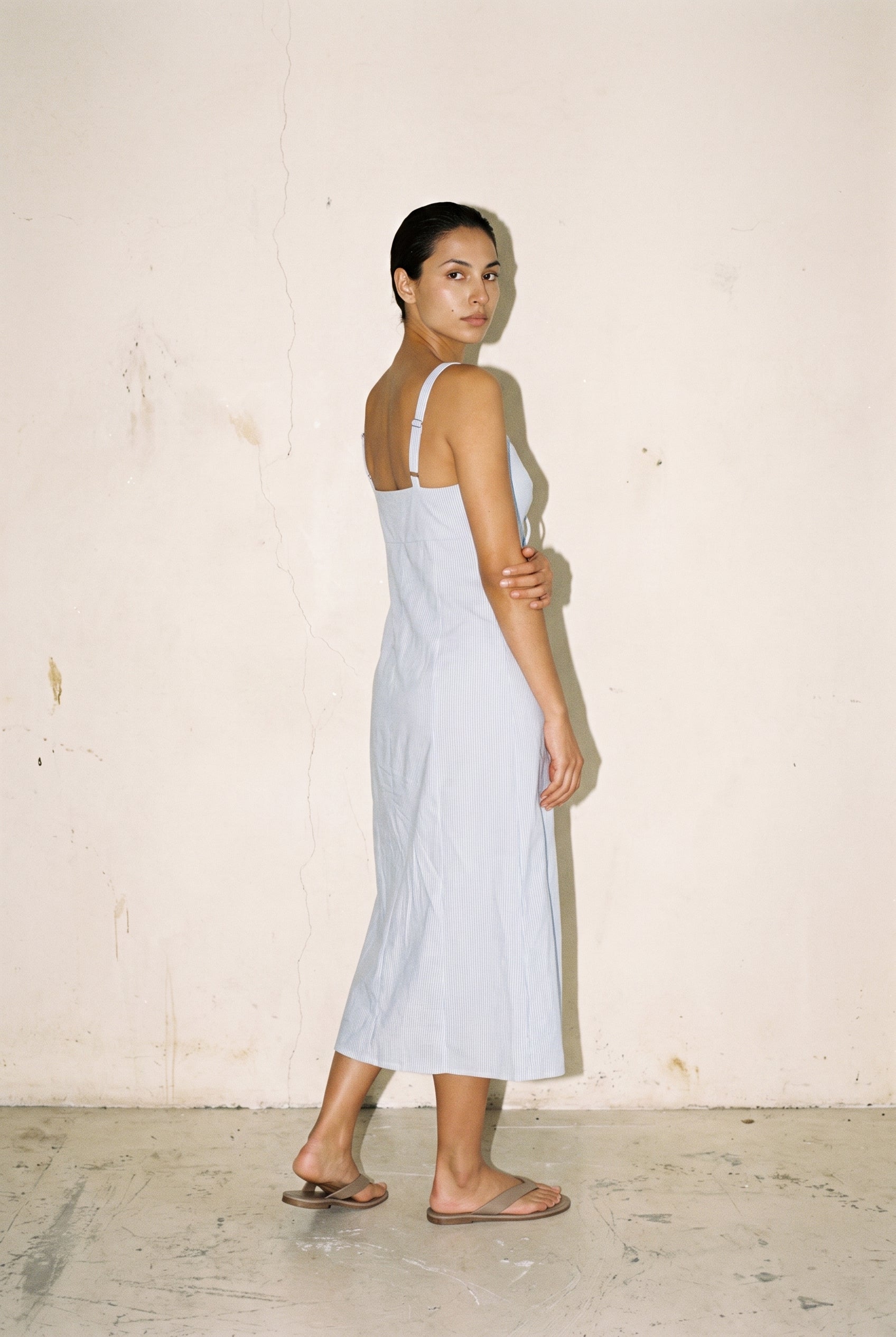 Renata Dress Blue Stripe Family Business Distributions (Gentle Fawn/Skout Showroom))