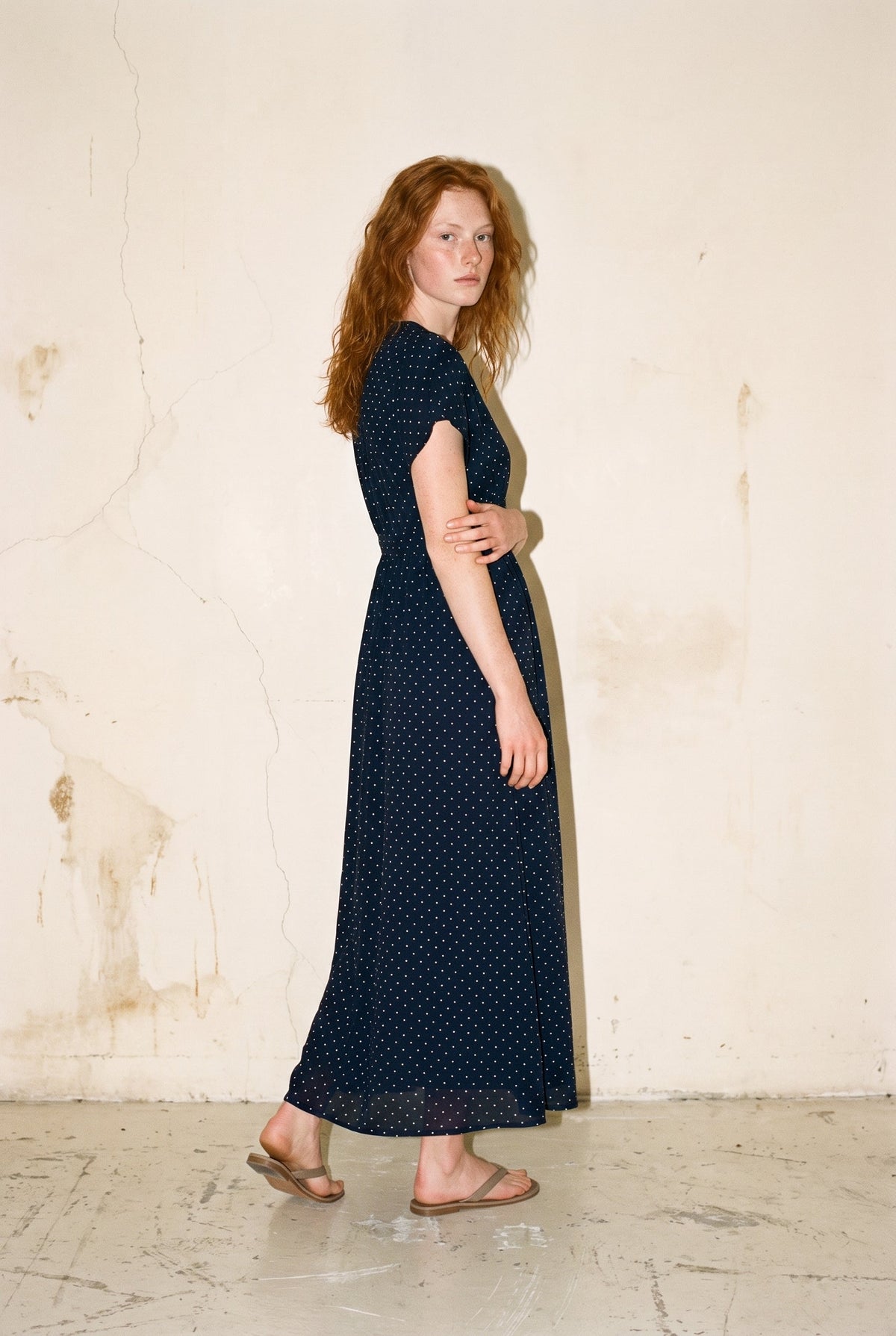 Maxi Dress Navy Blue Molly Bracken