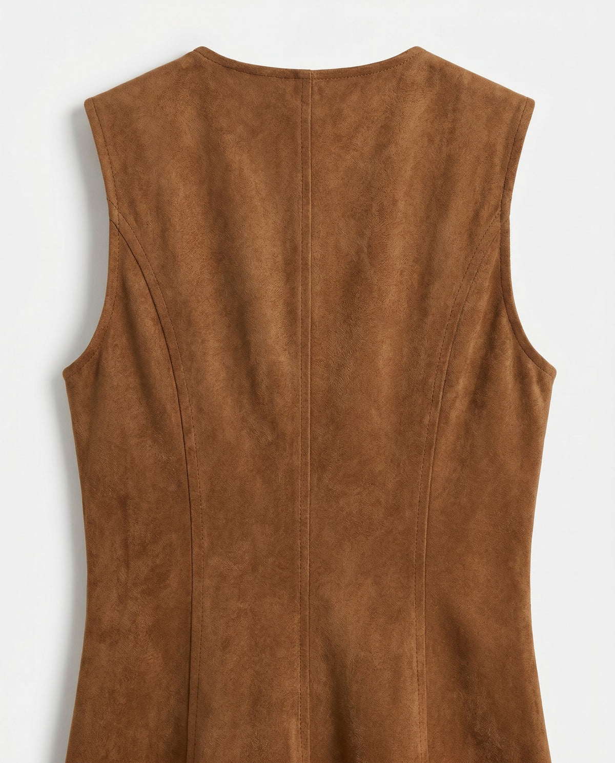 Suede Denim Backless a Line Mini Dress Klesis