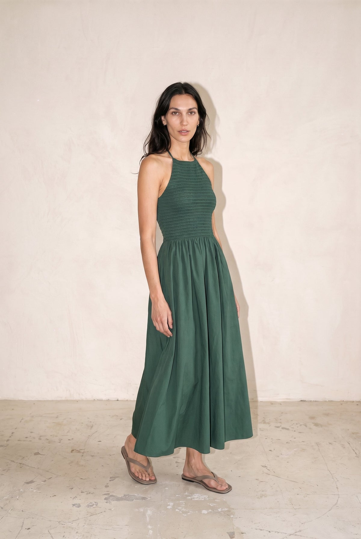 Lucia Dress Vert Rivage FRNCH